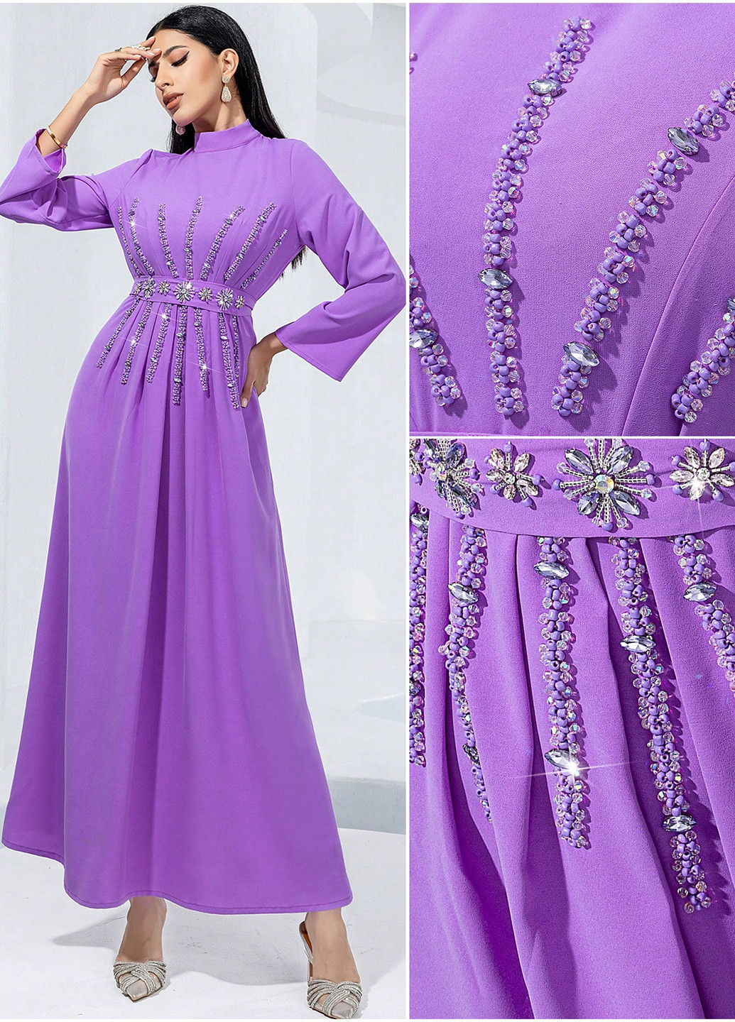 Бузкова кежуал сукня а-силует SHEIN однотонна