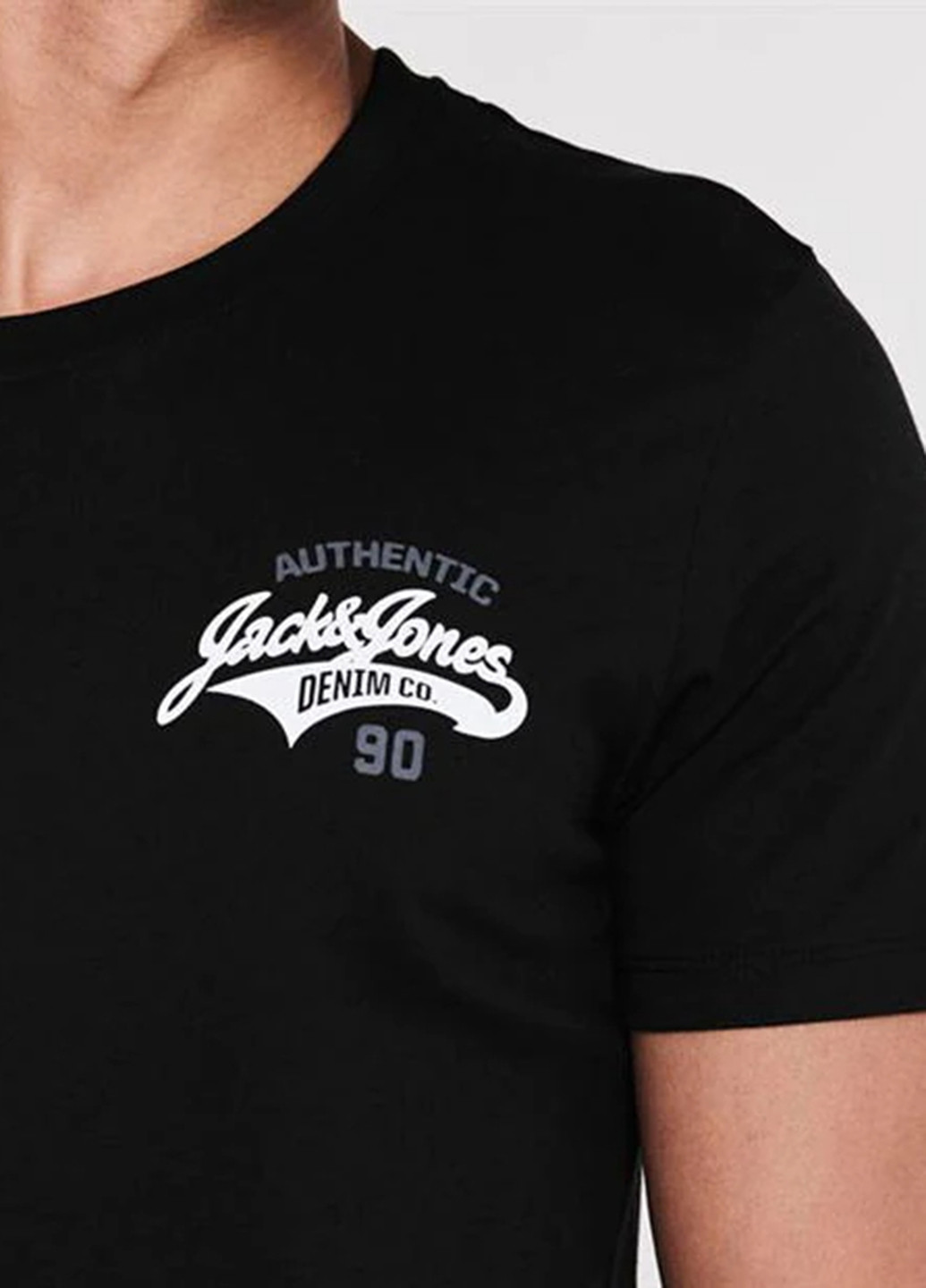 Черная футболка JACK&JONES