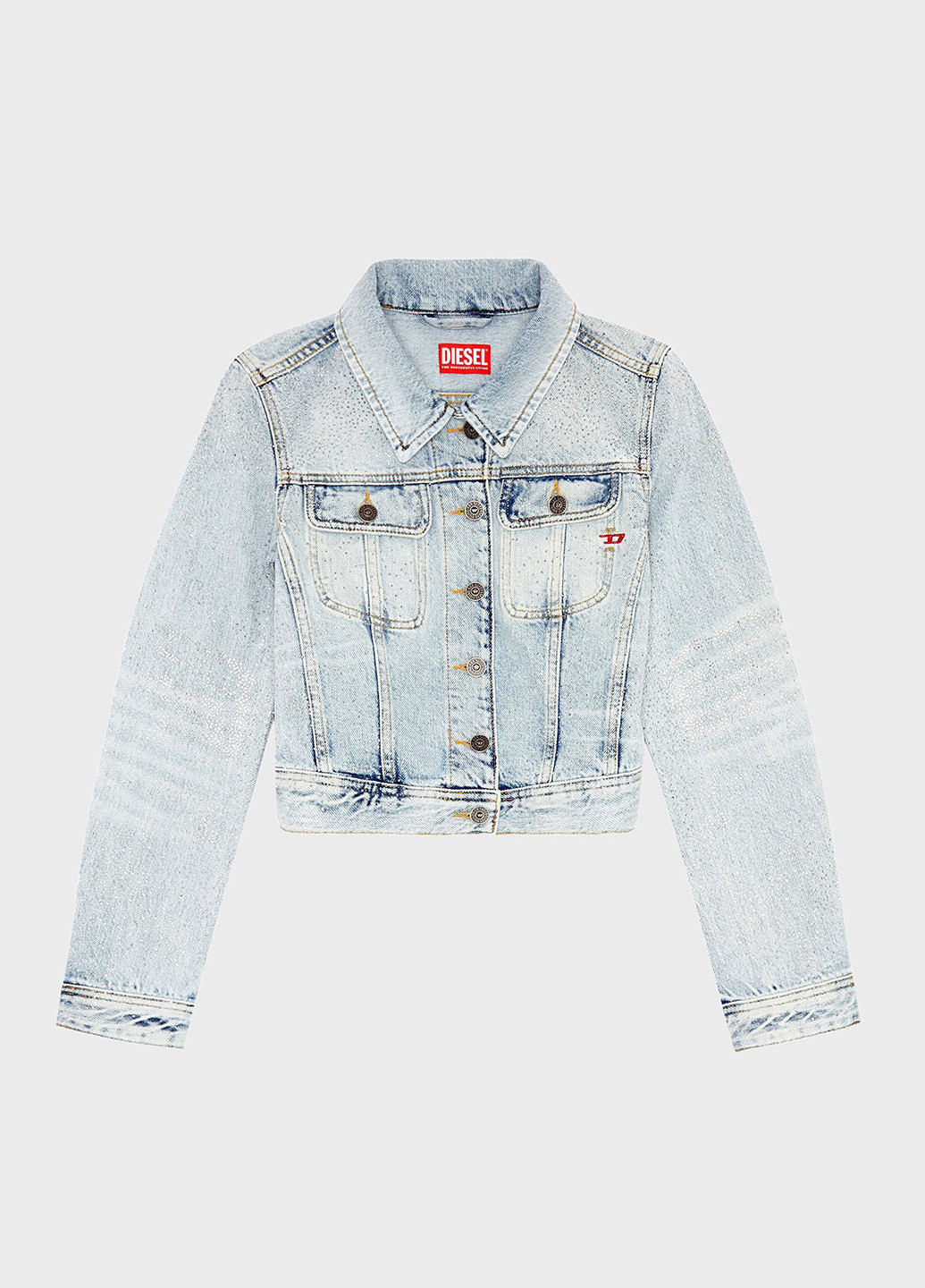 Блакитна демісезонна куртка Diesel