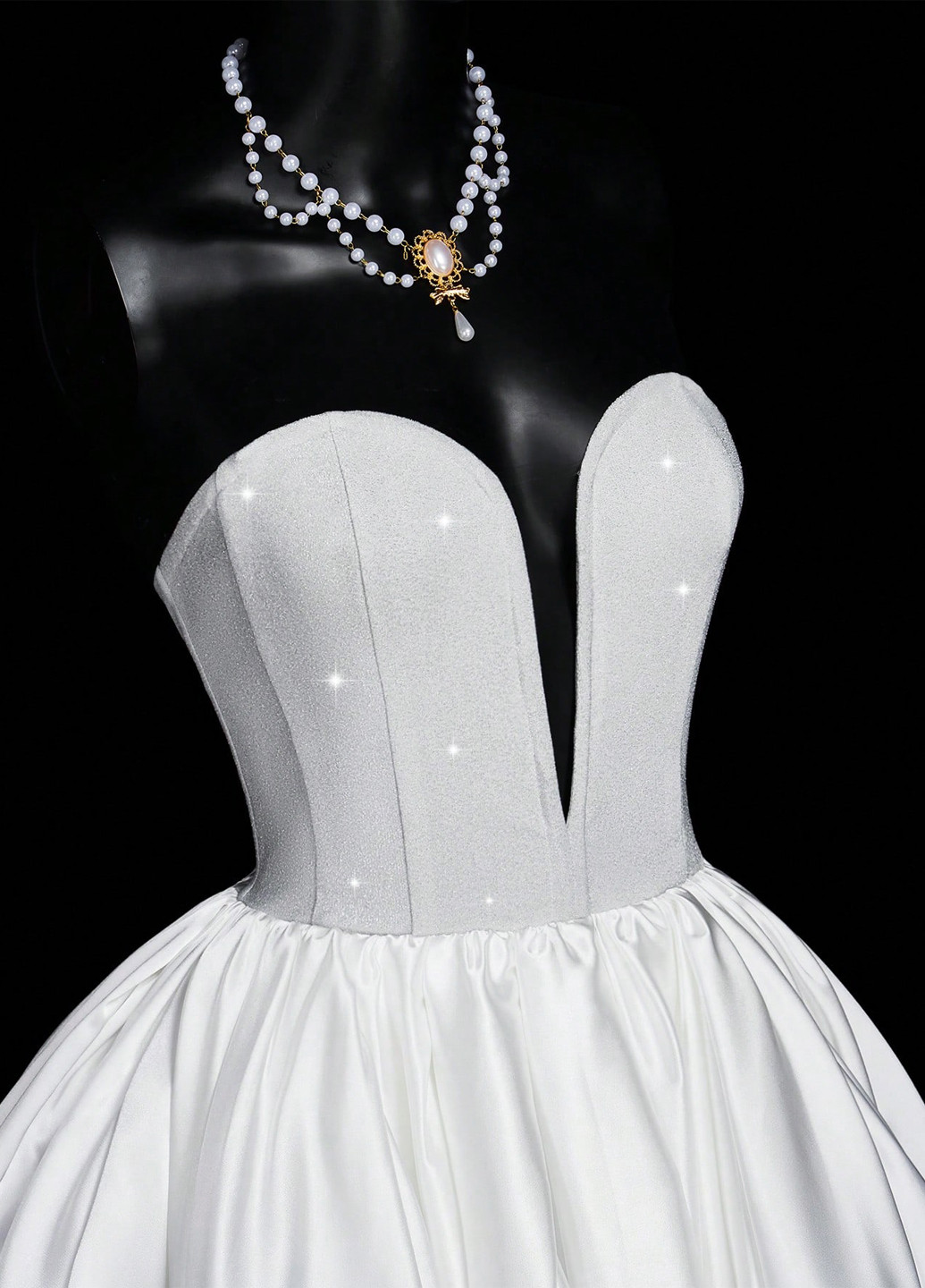 Белое вечернее, кэжуал платье а-силуэт SHEIN однотонное