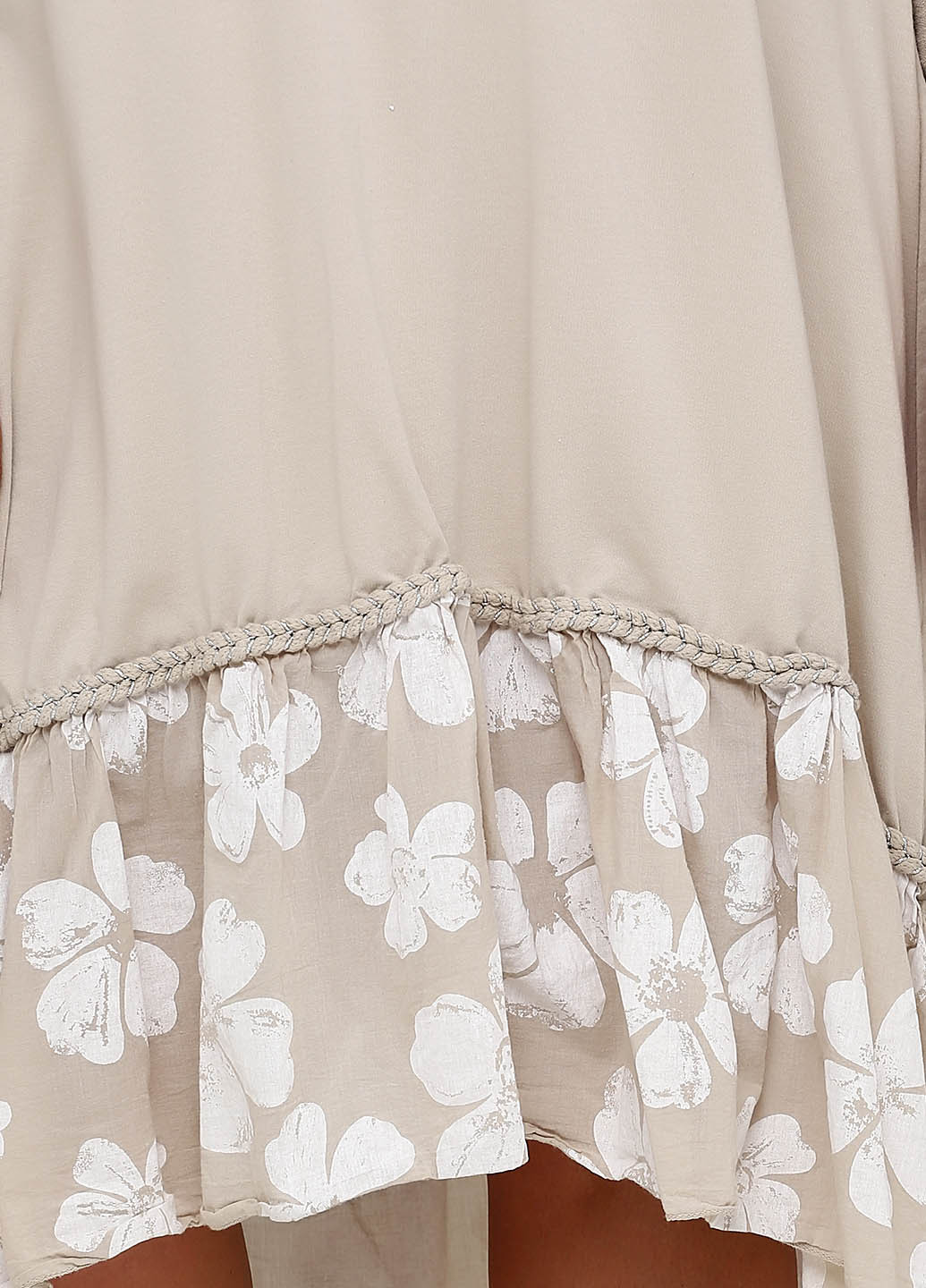 Пісочна кежуал сукня а-силует Made in Italy з квітковим принтом