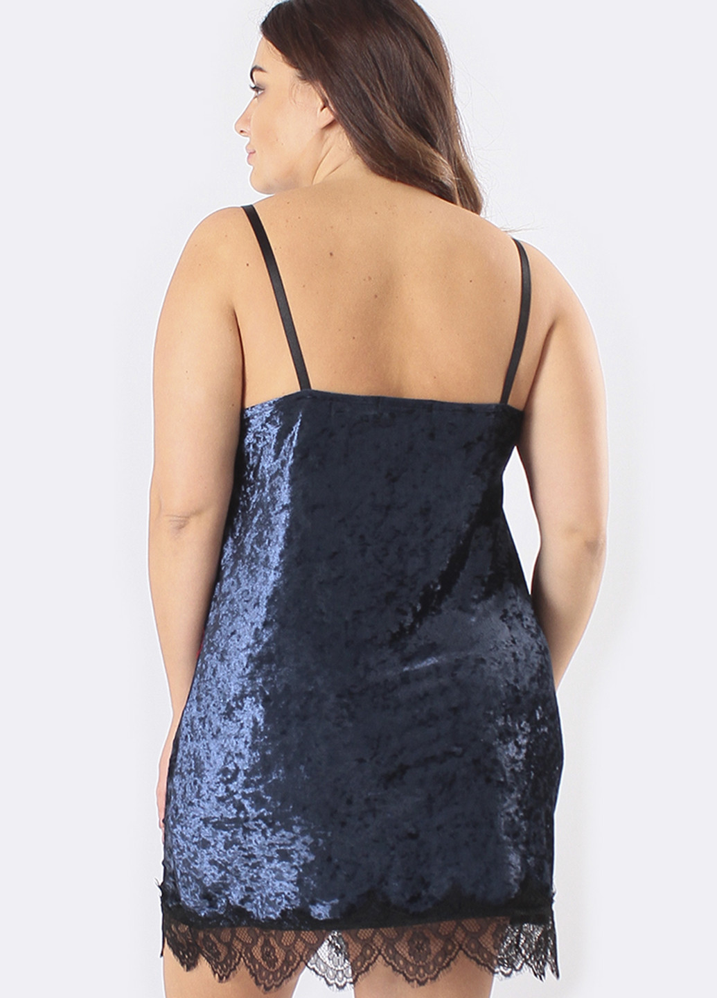 Синий демисезонный комплект (ночная рубашка, халат) Ghazel