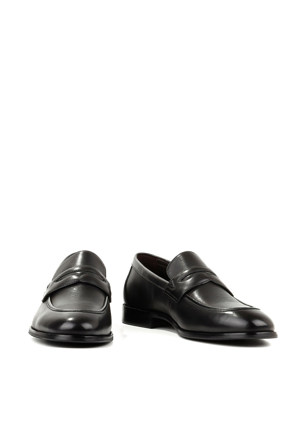 Черные классические, кэжуал туфли Le'BERDES без шнурков