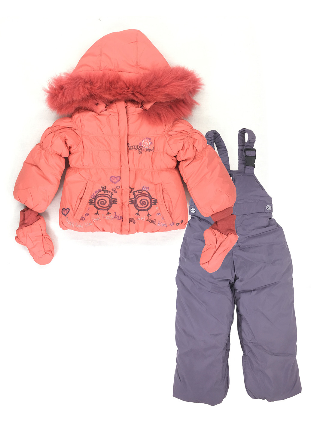 Коралловый зимний комплект (куртка, комбинезон) Palhare