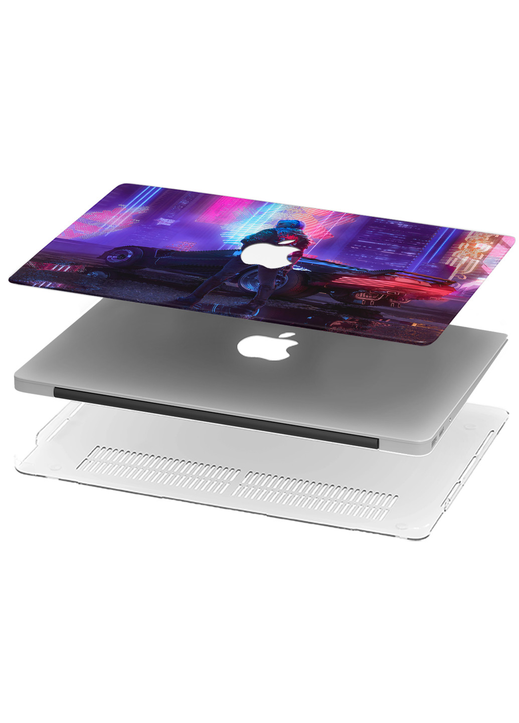 Чехол пластиковый для Apple MacBook Pro 13 A1706 / A1708 / A1989 / A2159 / A1988 Cyberpunk 2077 (9648-2498) MobiPrint (218867665)