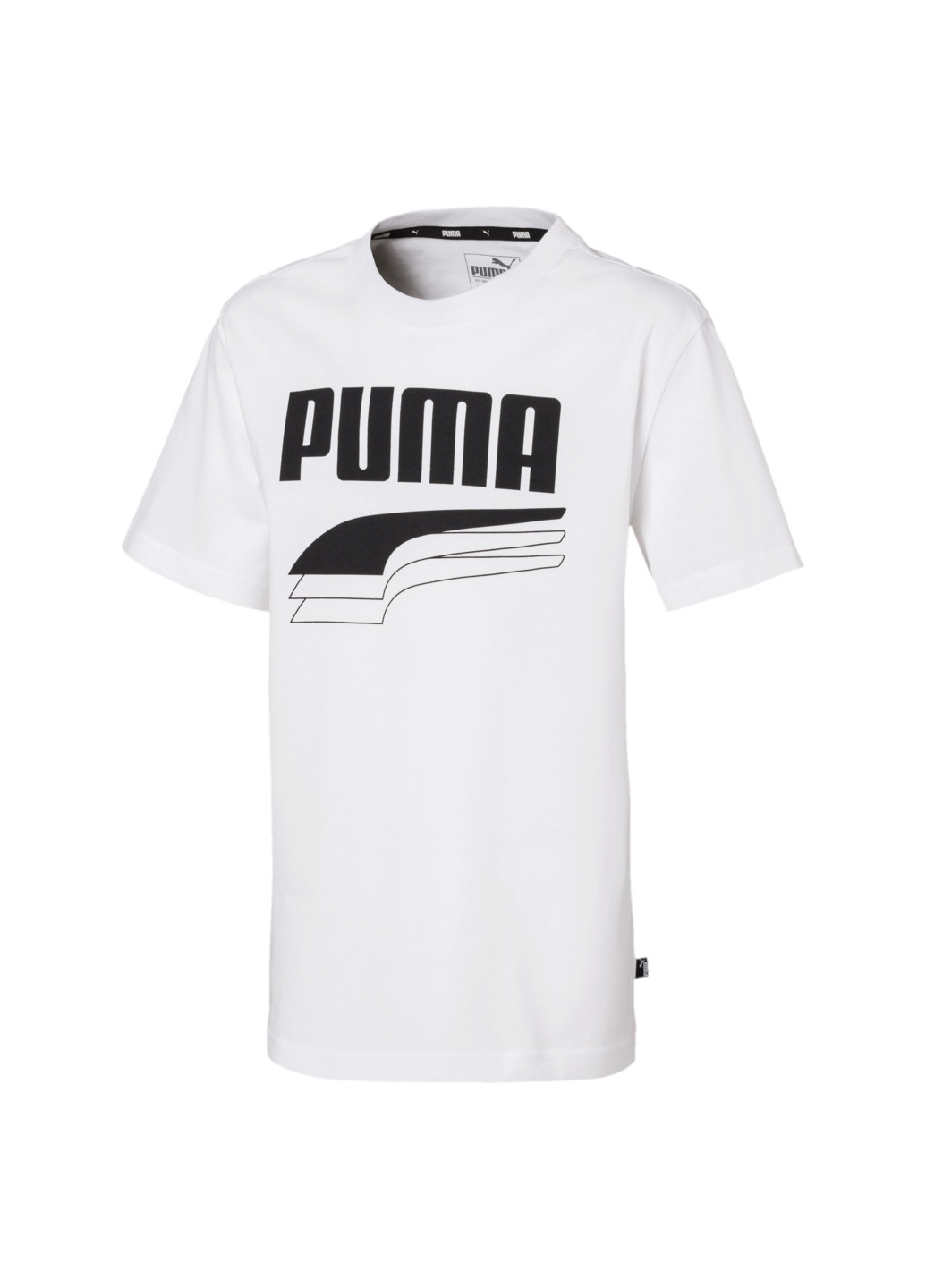 Біла демісезонна дитяча футболка modern sports logo tee Puma