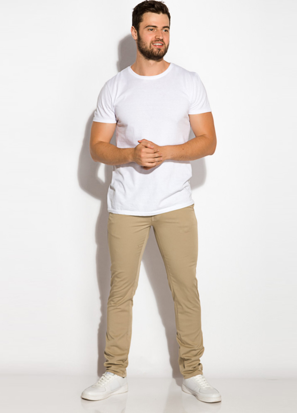 Песочные кэжуал демисезонные чиносы брюки Time of Style