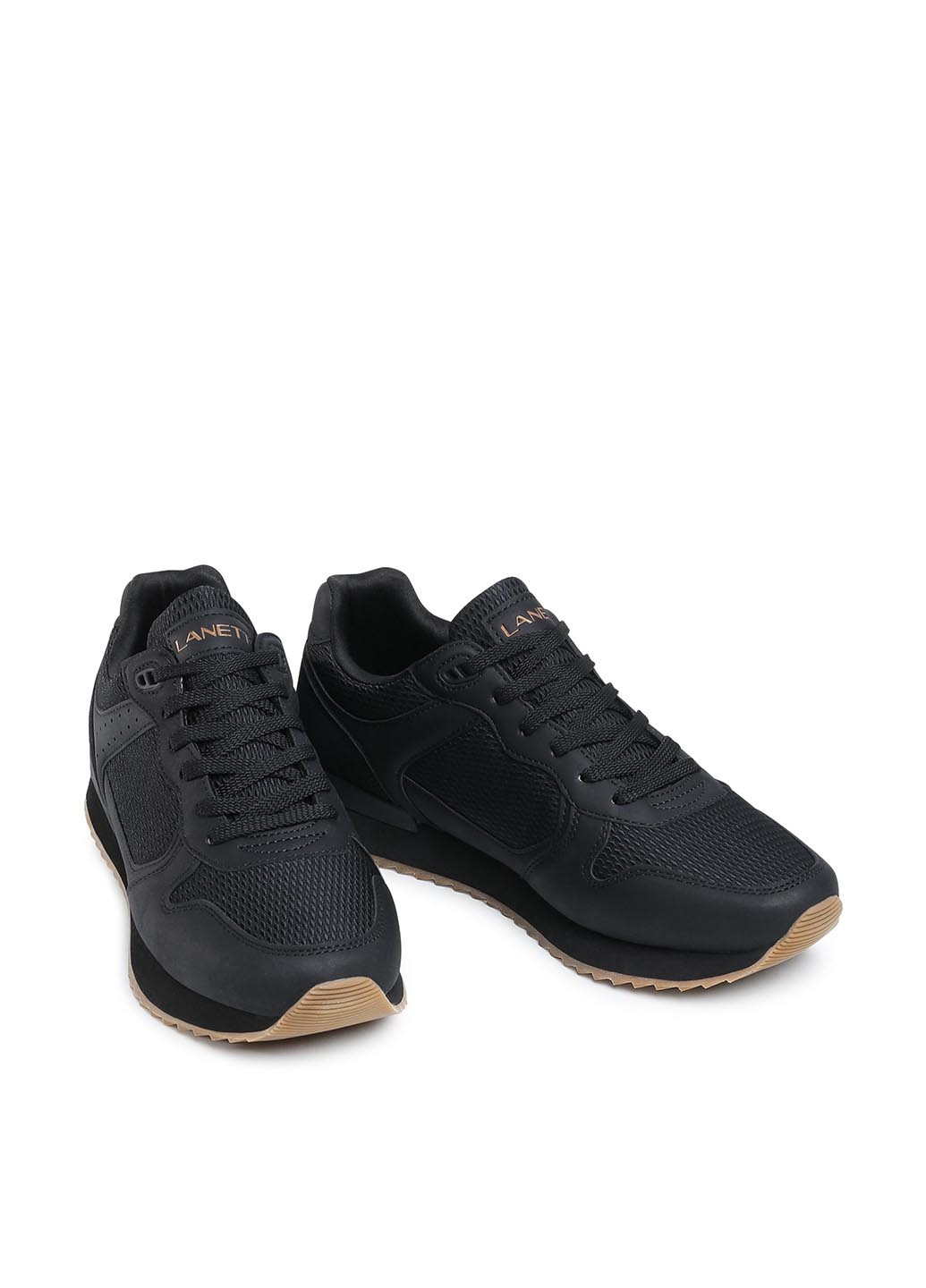 Черные демисезонные кроссовки Lanetti MP07-01433-02
