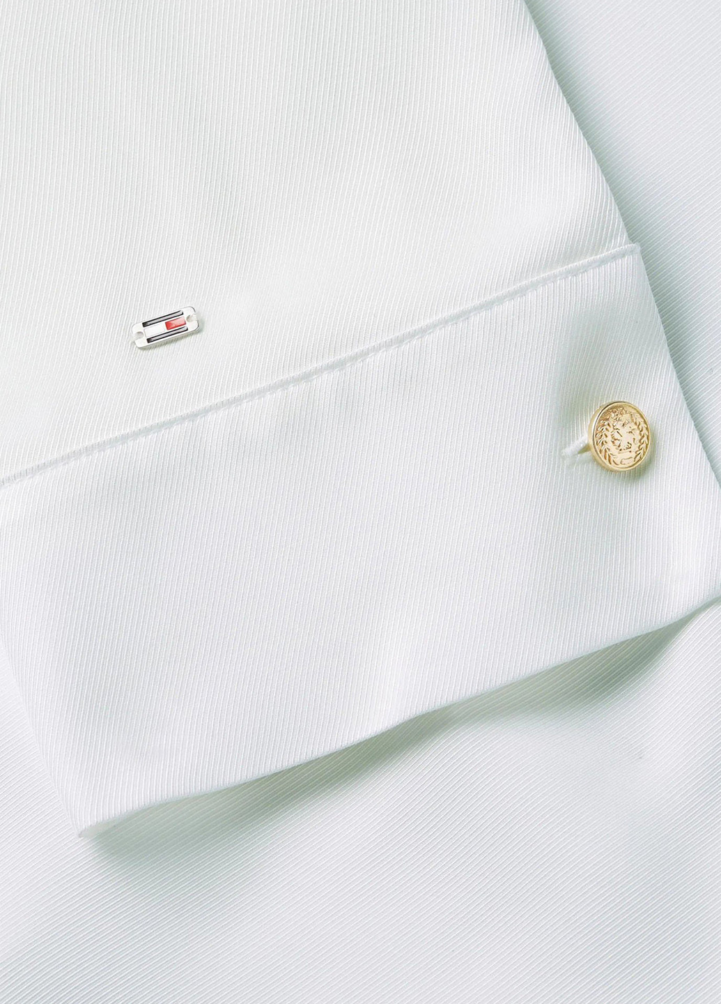 Белая кэжуал рубашка однотонная Tommy Hilfiger