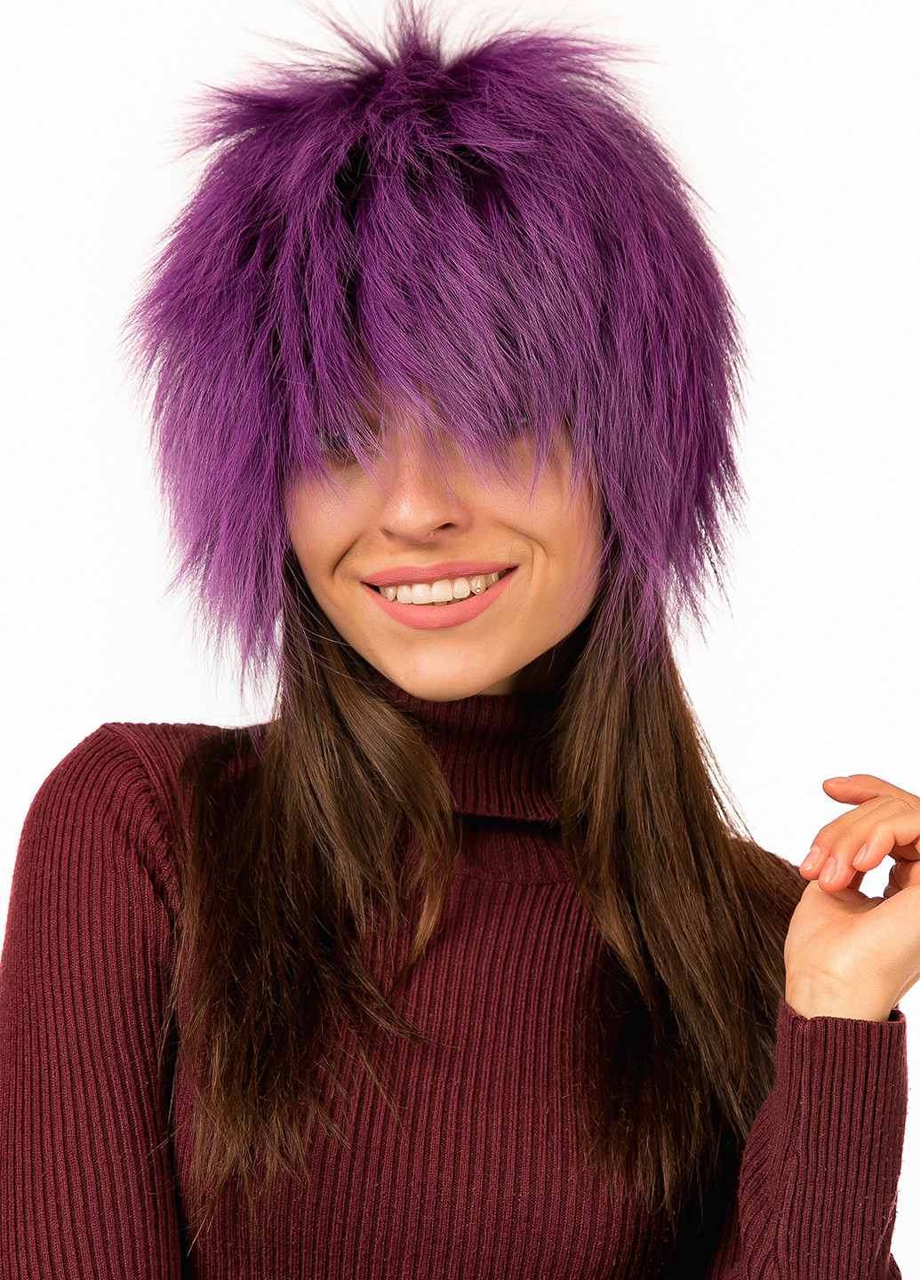 Шапка (мех чорнобурки) Фиона (164865620)