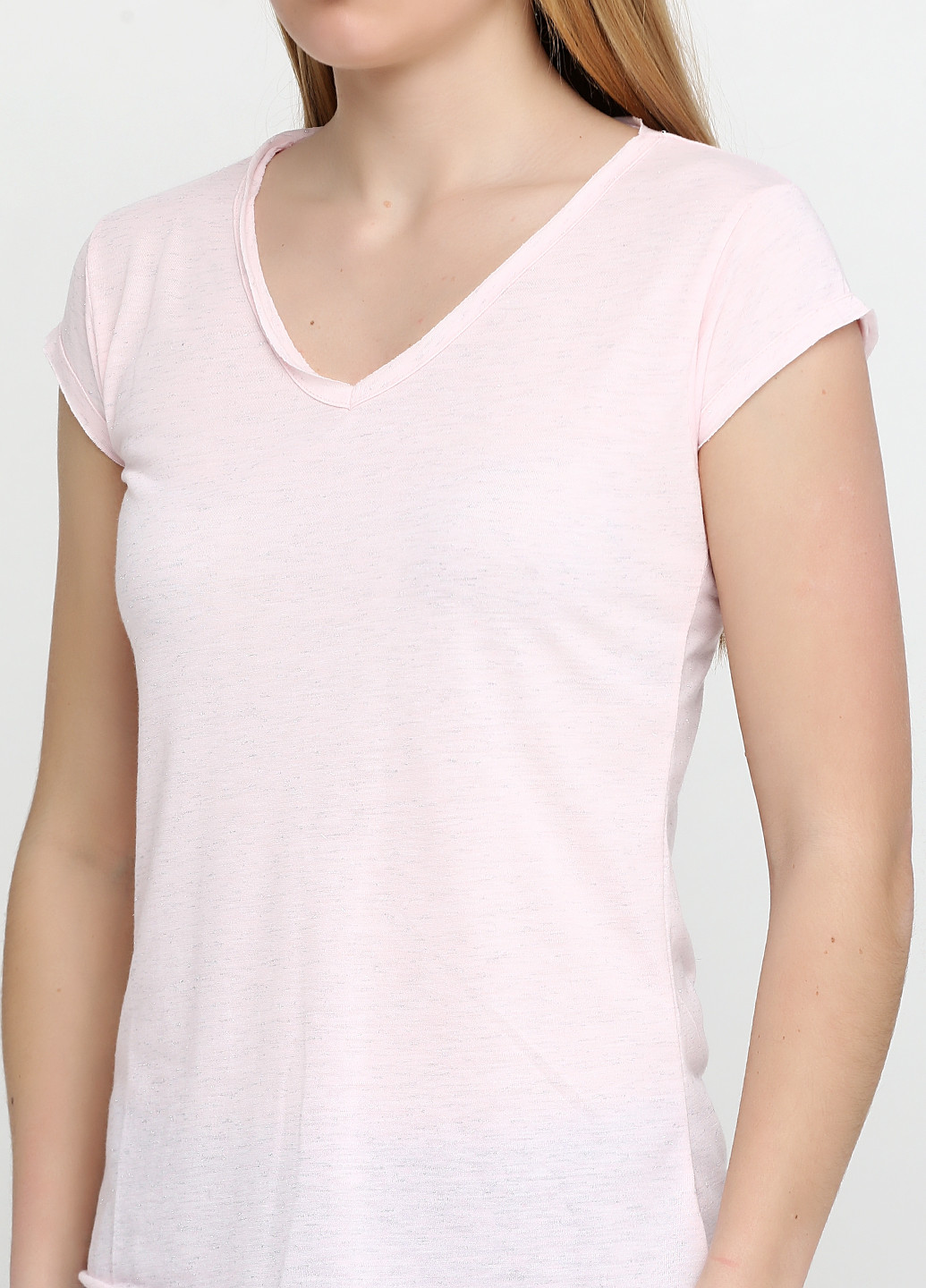 Бледно-розовая летняя футболка Spora