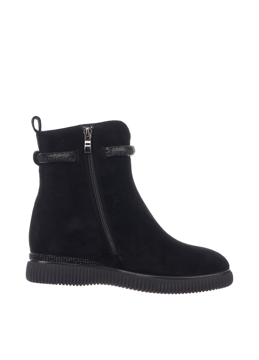 Зимние ботинки Blizzarini со стразами из натуральной замши