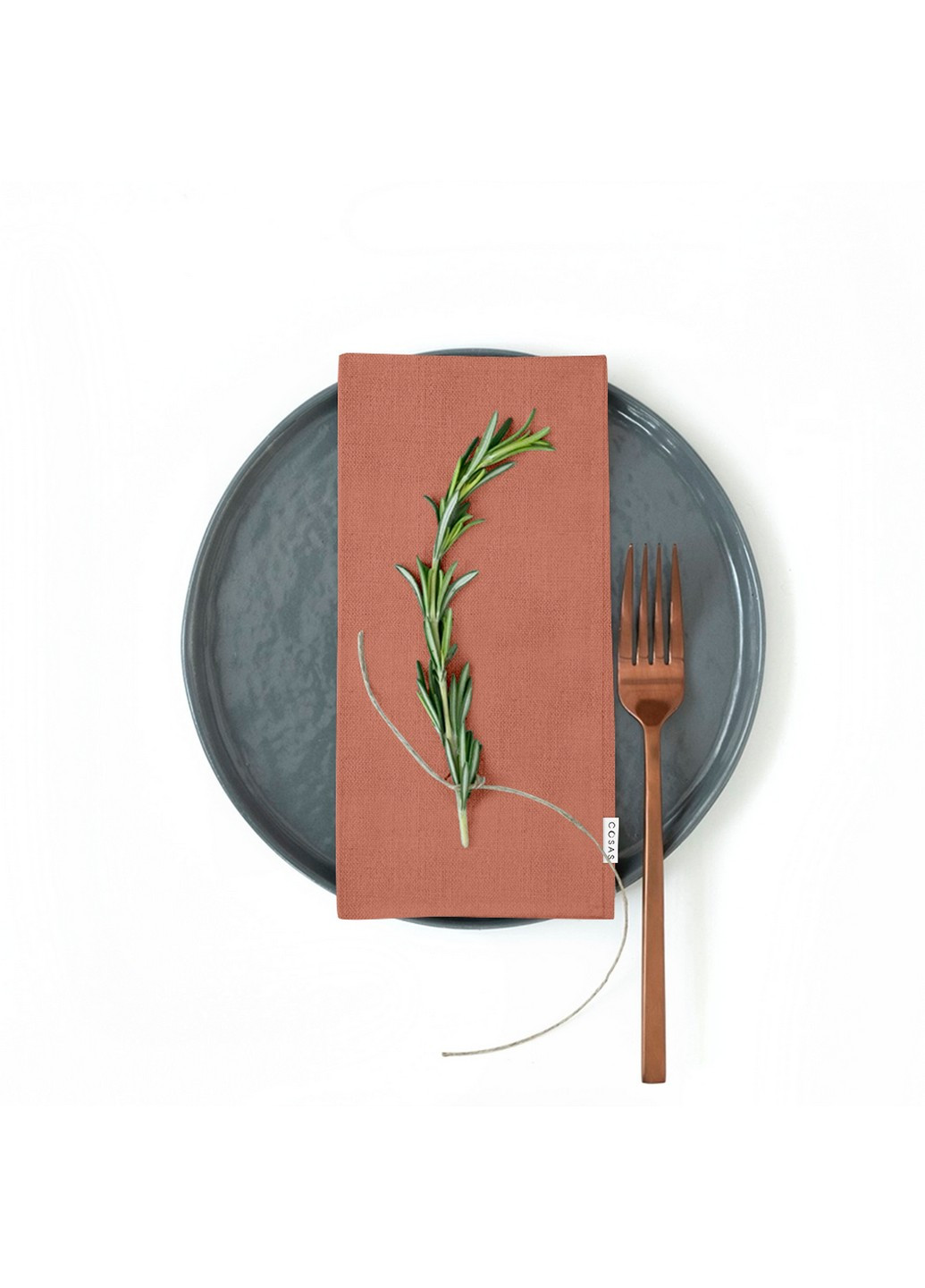 Столовый набор для сервировки стола скатерть DarkBlue 140х180 и салфетки тканевые Brick 35х35 - 4 шт (4822052073766) Cosas (252506512)