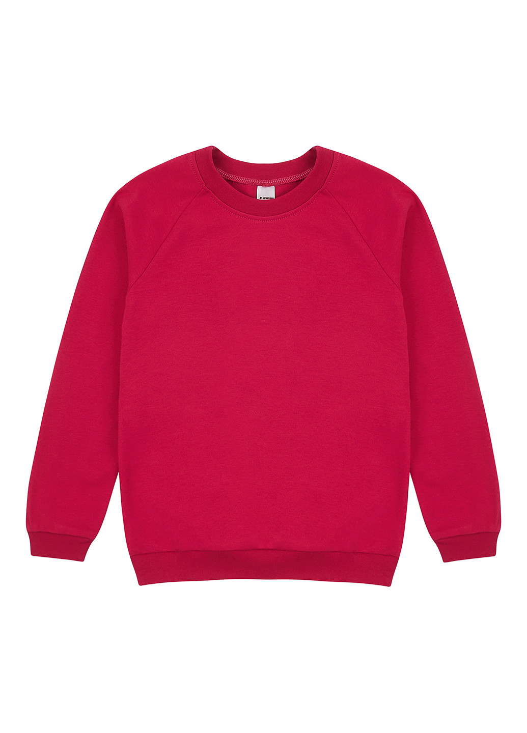 Garnamama світшот однотонний вишневий кежуал бавовна, інтерлок