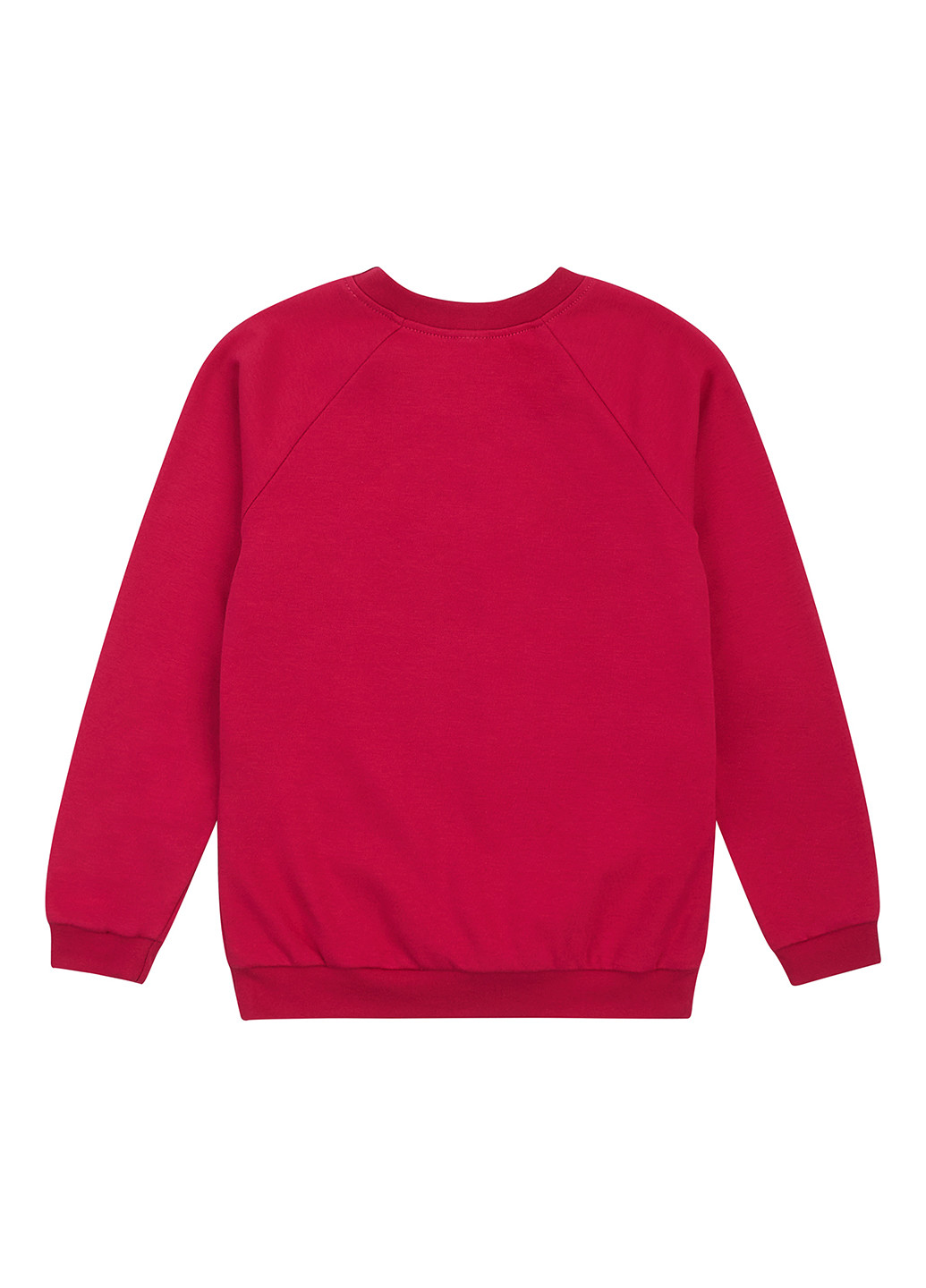 Garnamama світшот однотонний вишневий кежуал бавовна, інтерлок