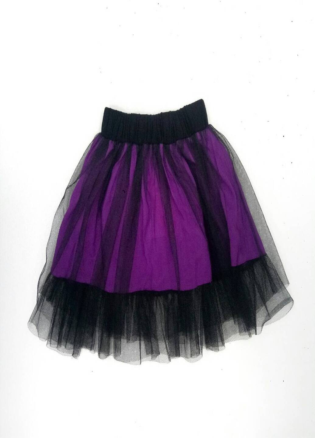 Фиолетовая кэжуал цветочной расцветки юбка Piccolo L