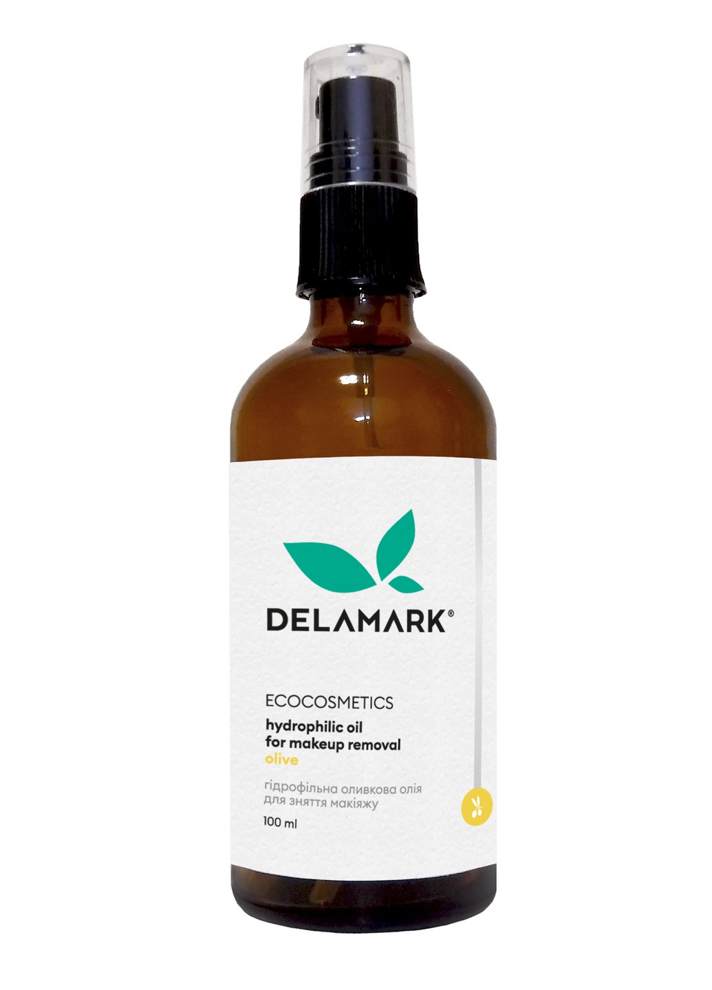Гидрофильное масло для снятия макияжа оливковое 100 мл (4820152332653) DeLaMark (255772602)