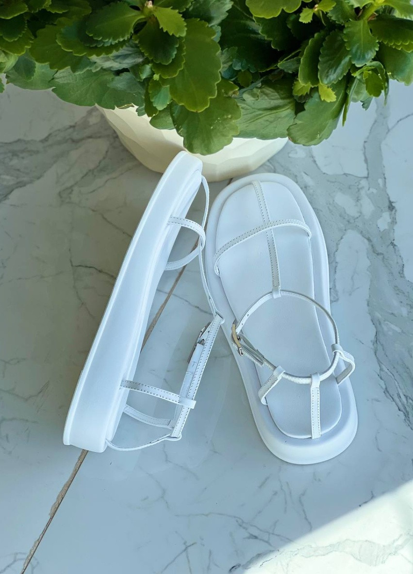 Белые босоножки shoesband Brand без застежки