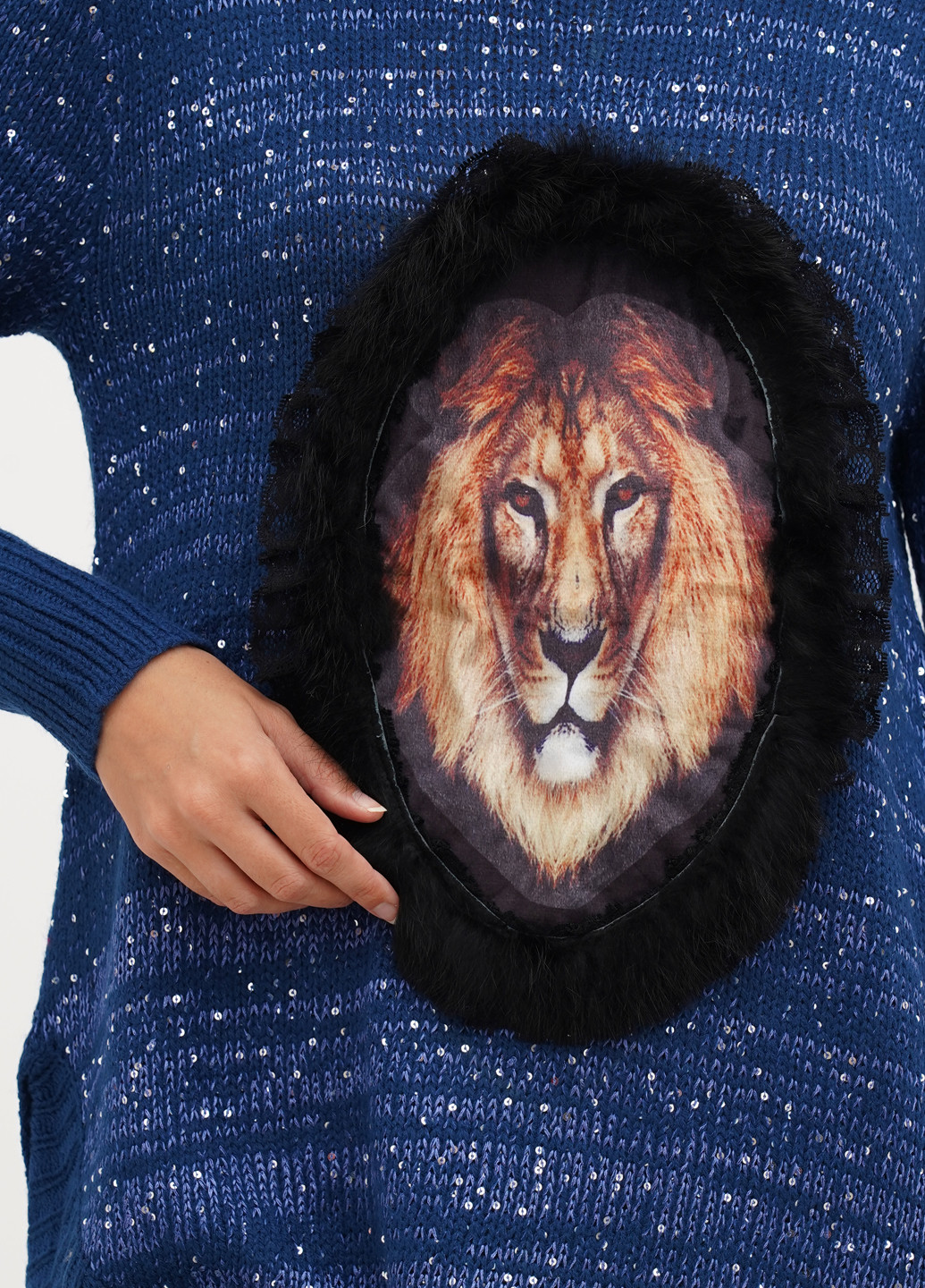 Темно-синий демисезонный джемпер джемпер Massimo