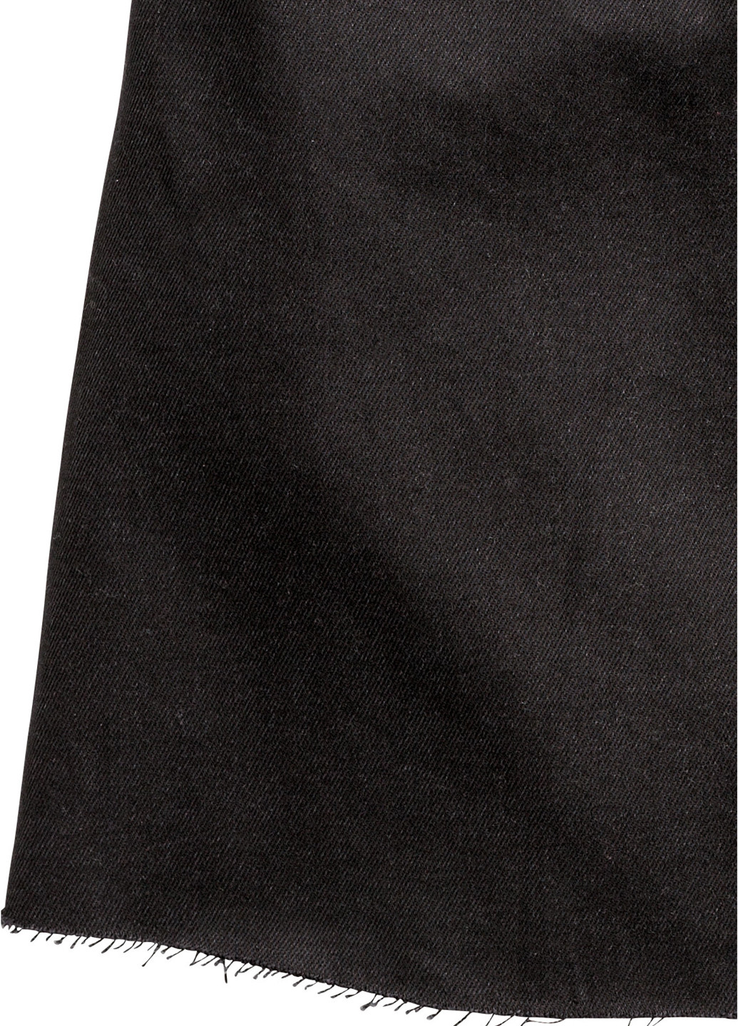 Спідниця H&M а-силует однотонна чорна джинсова бавовна