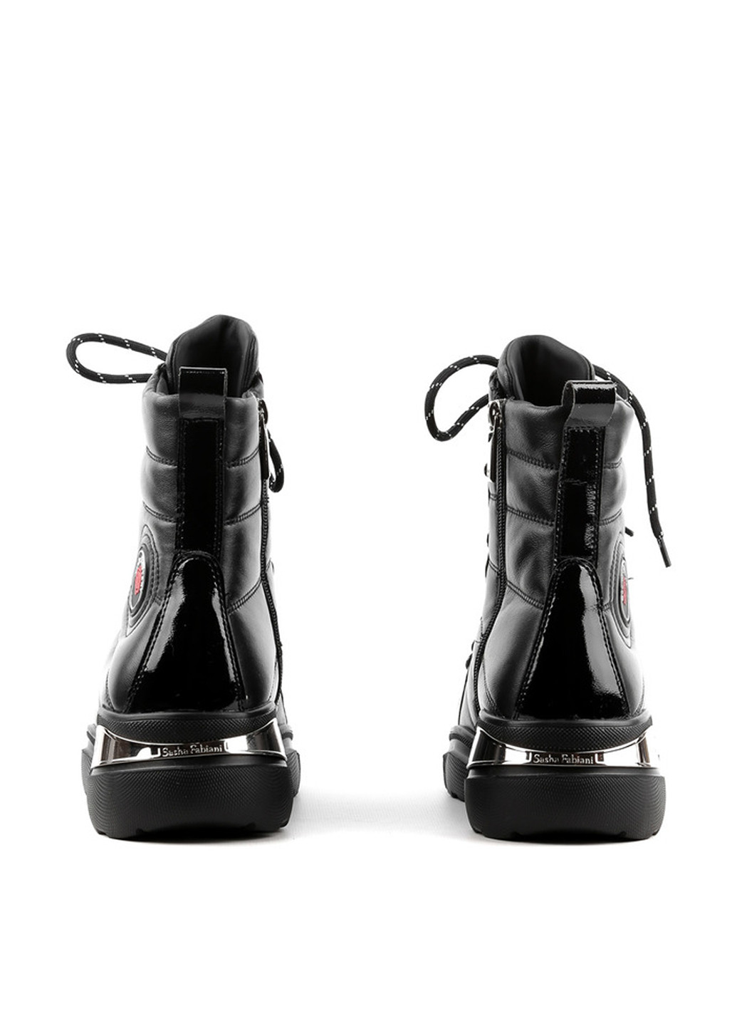 Зимние ботинки Sasha Fabiani со шнуровкой, лаковые