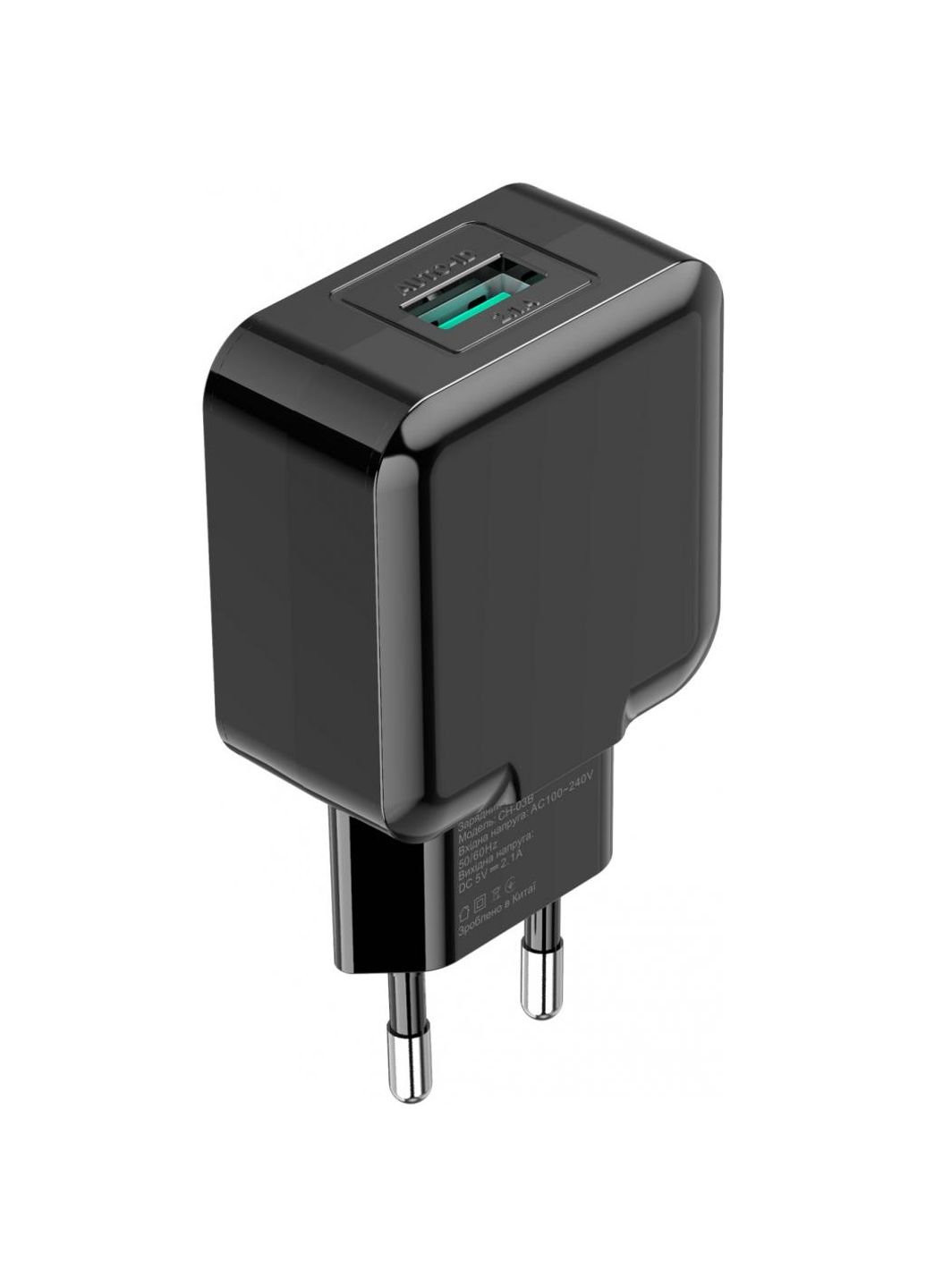 Зарядное устройство (CH-03UMB) Grand-X ch-03umb (5v/2,1a + dc cable micro usb) black (253507291)
