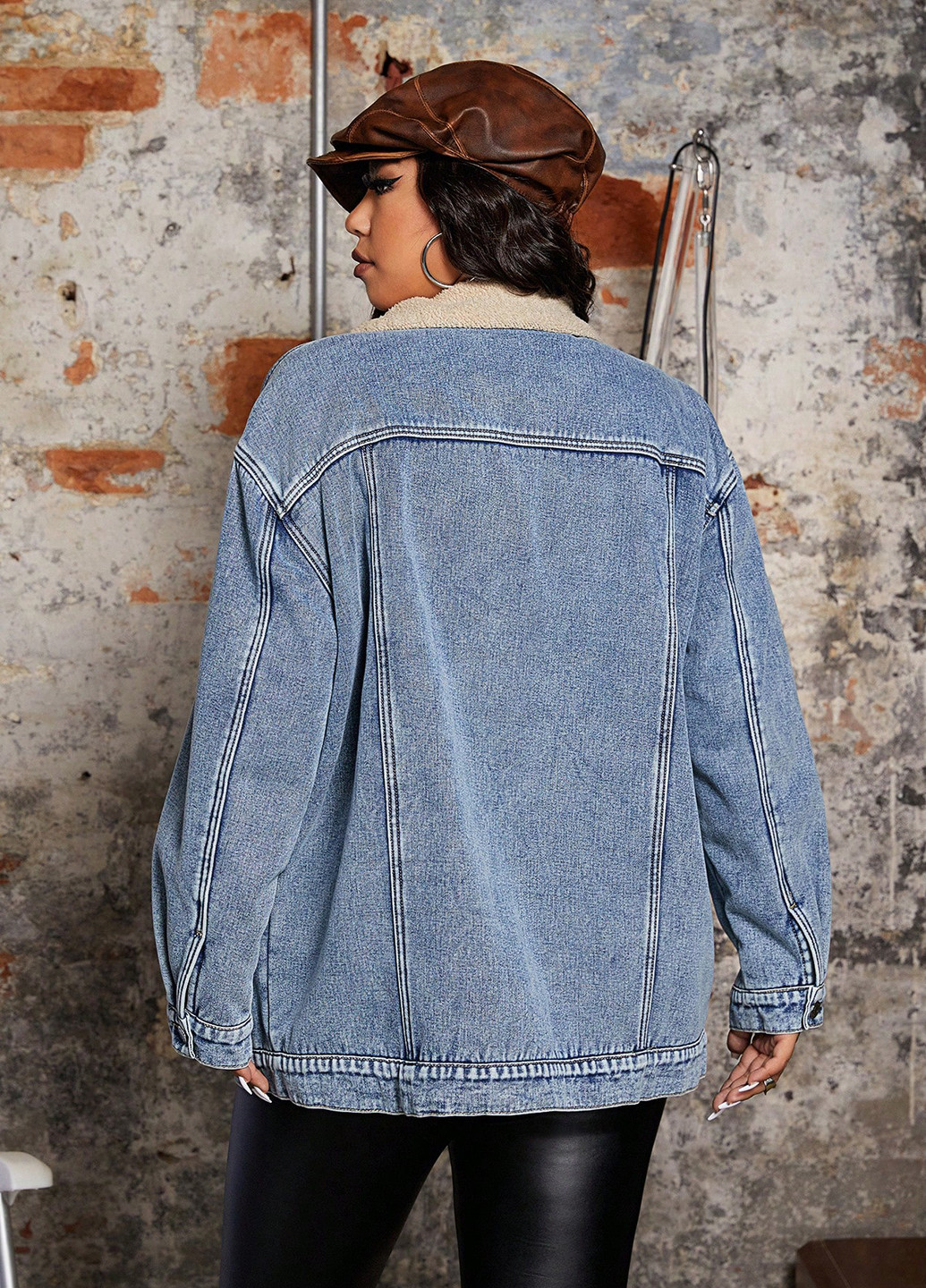 Синяя зимняя куртка SHEIN