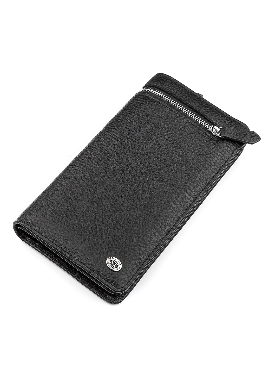 Чоловічий шкіряний гаманець 10х20х3,5 см st leather (252132991)