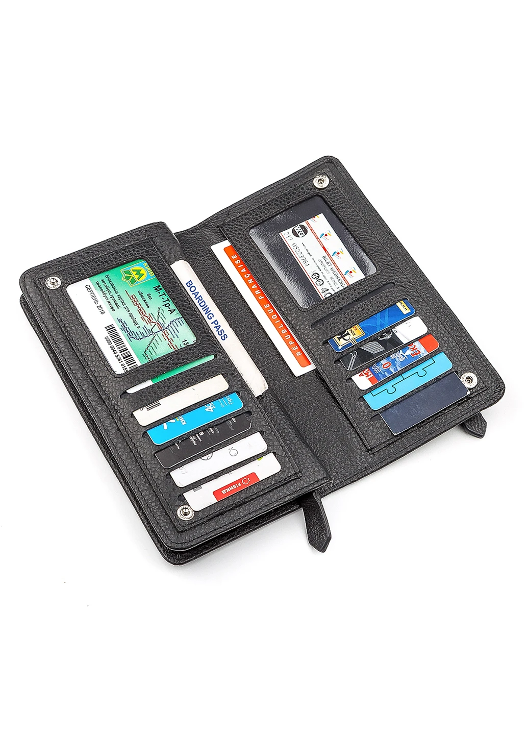 Чоловічий шкіряний гаманець 10х20х3,5 см st leather (252132991)