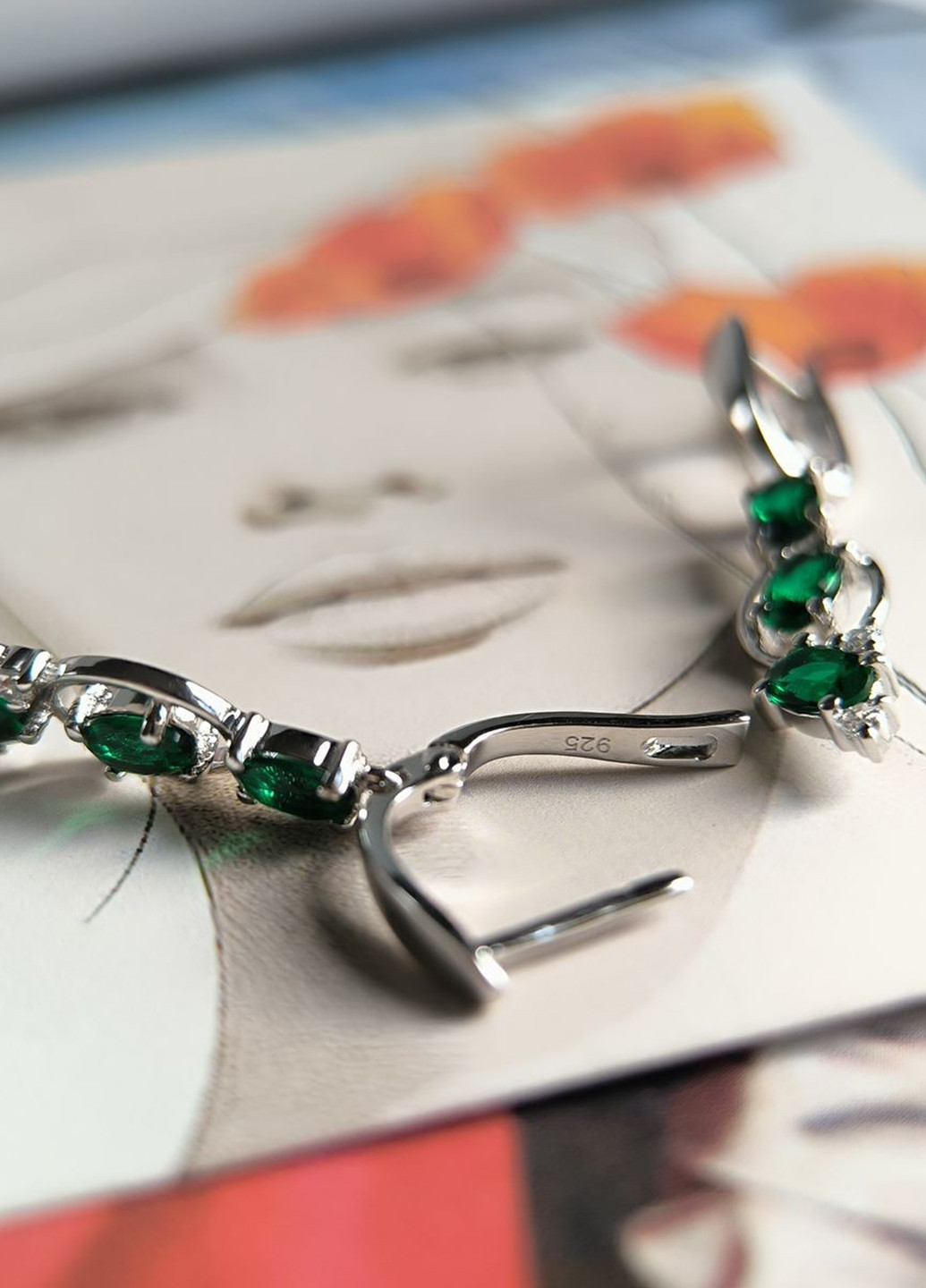 Серьги Silver Flame (369649406)