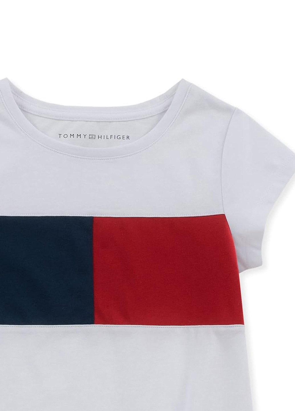 Белая демисезонная футболка Tommy Hilfiger