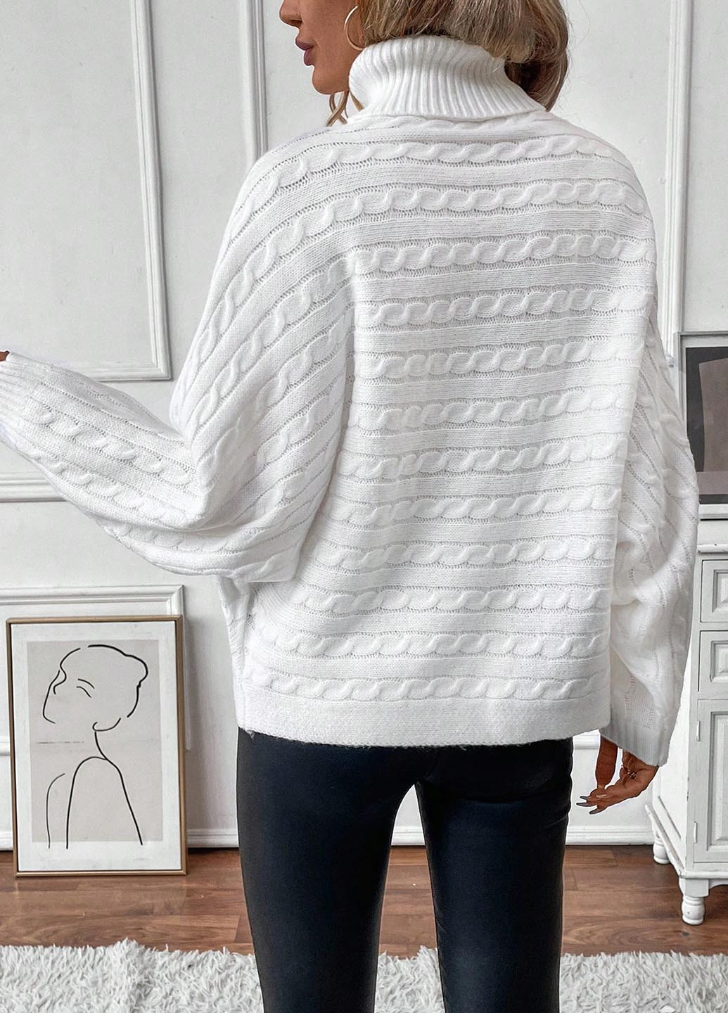 Білий демісезонний светр SHEIN