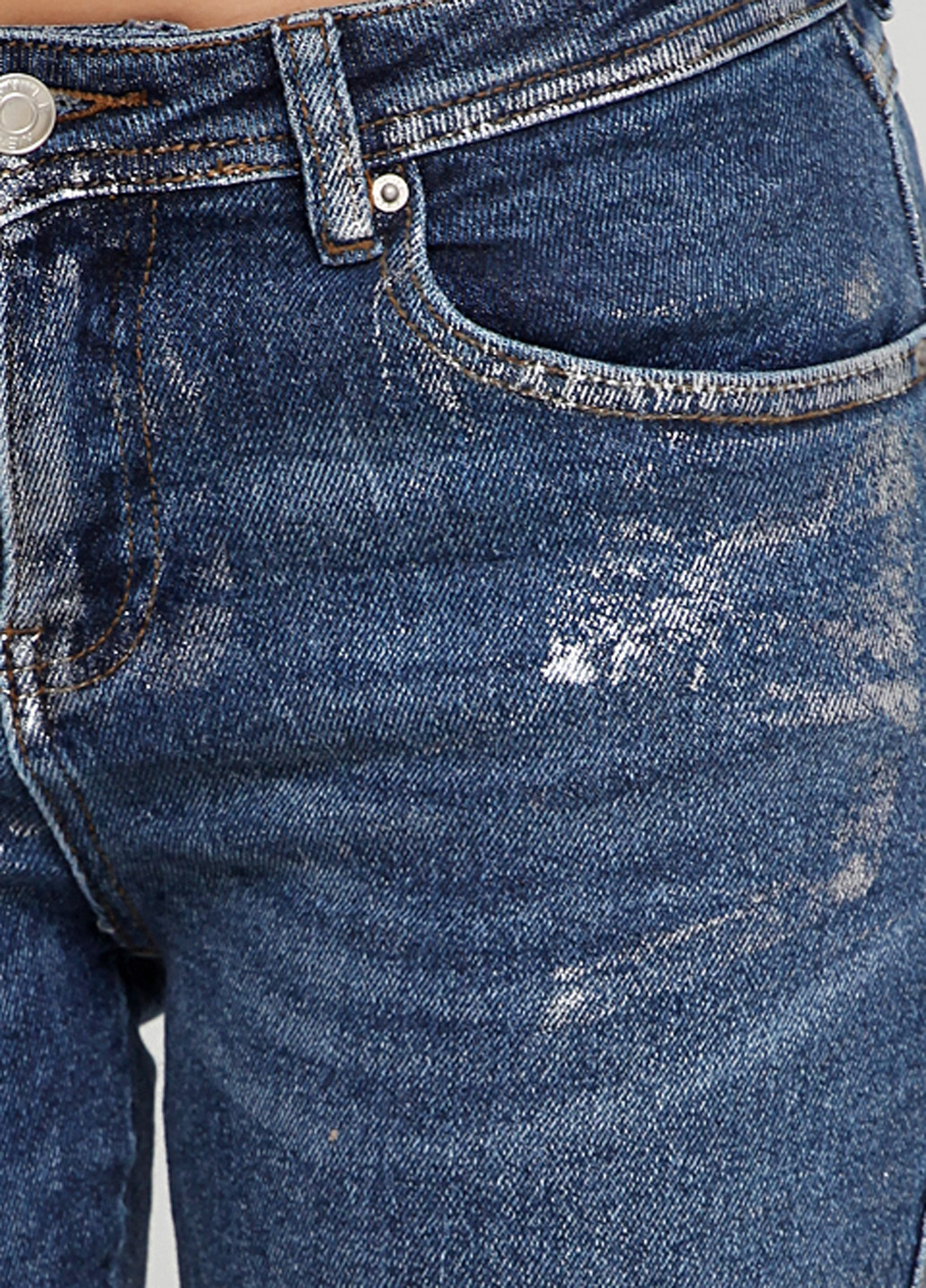 Голубые демисезонные зауженные джинсы Y-TWO - (188570235)