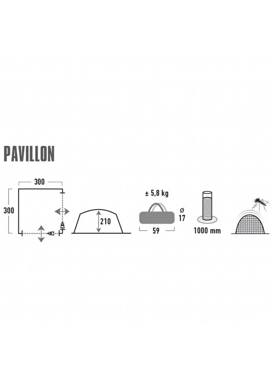 Тент Pavillon (928986) High Peak (252583028)