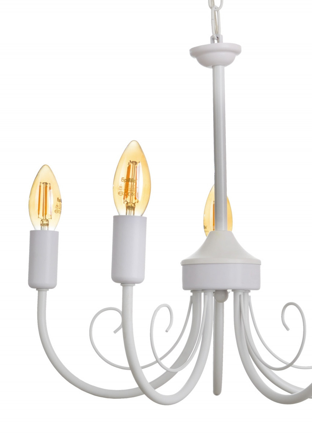 Люстра свічка на 5 лампочок BKL-726S/5 E14 WH Brille (242035847)