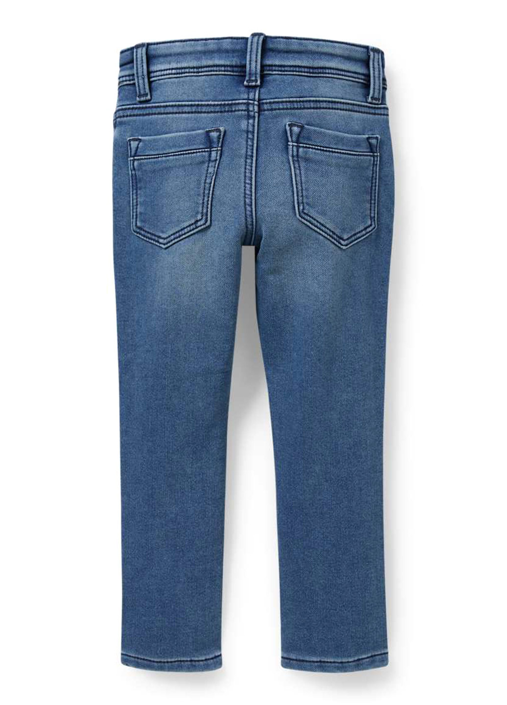 Голубые демисезонные зауженные джинсы C&A