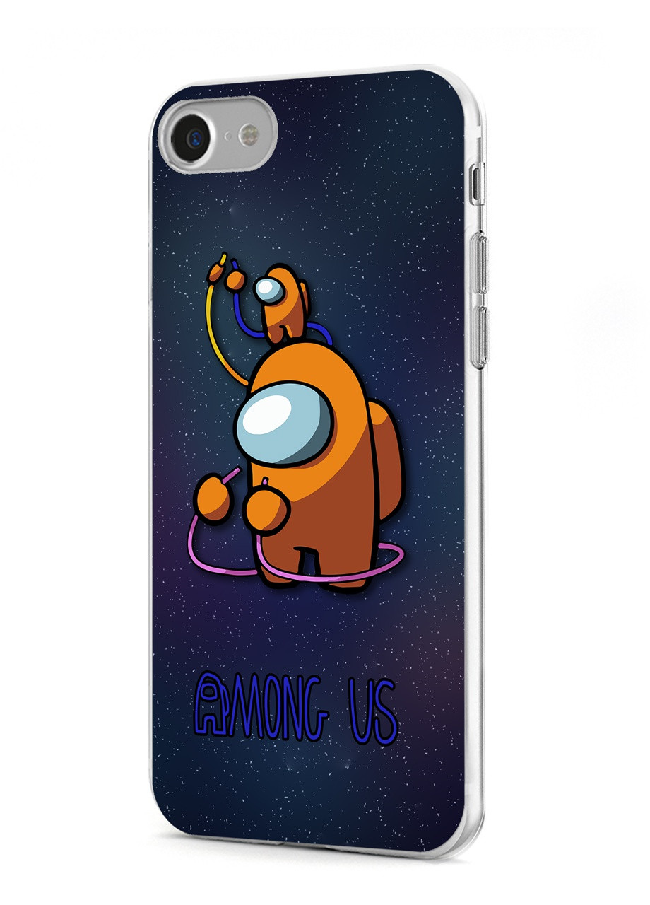 Чохол силіконовий Apple Iphone 8 Амонг Ас Помаранчевий (Among Us Orange) (6151-2413) MobiPrint (219566215)