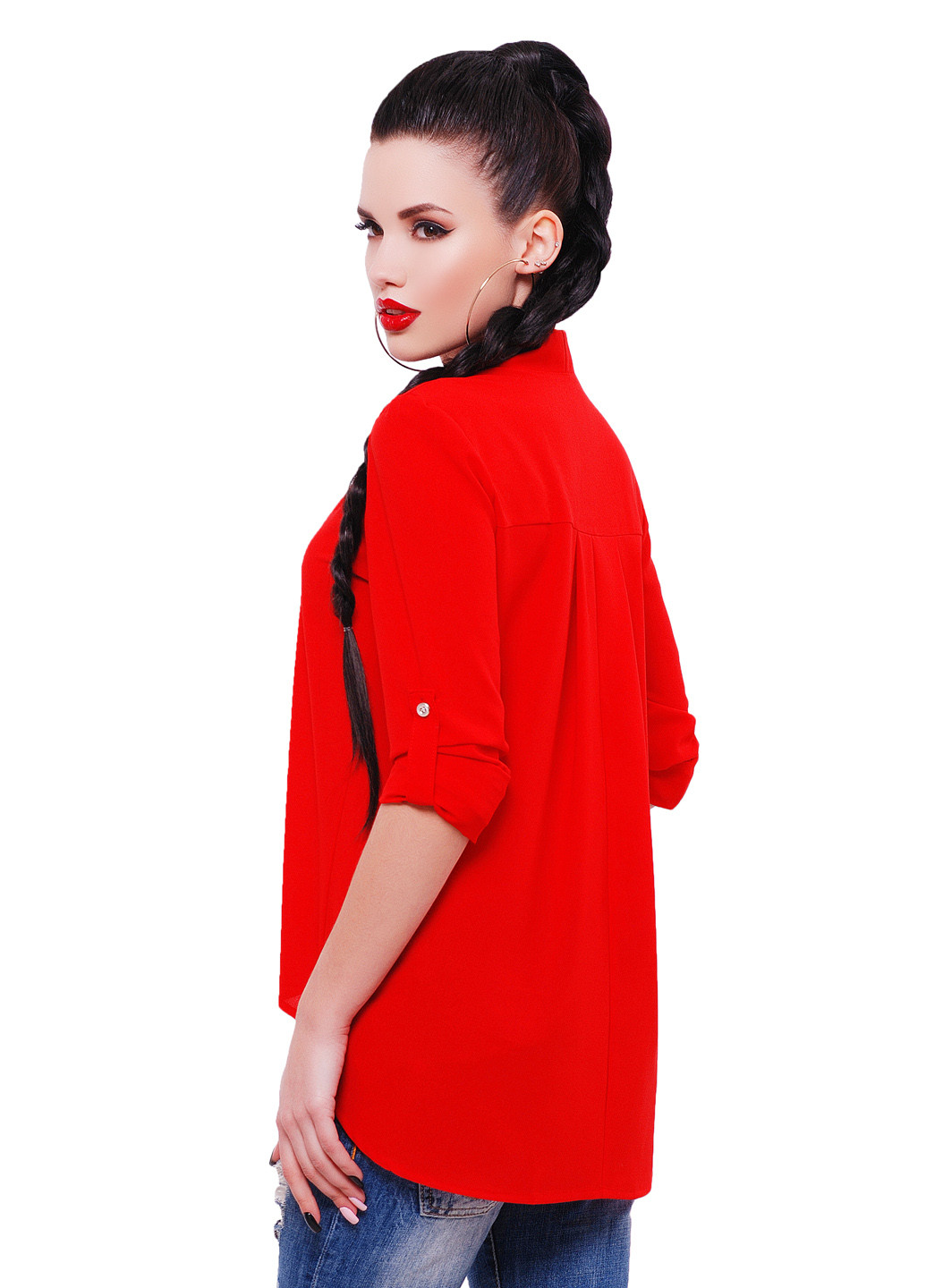 Червона демісезонна блуза Fashion Up