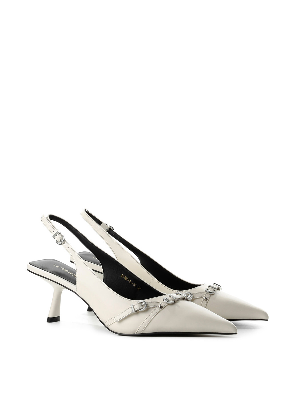 Le'BERDES Туфлі слінгбекі молочний з натуральна шкіра, україна — літо (360795551)