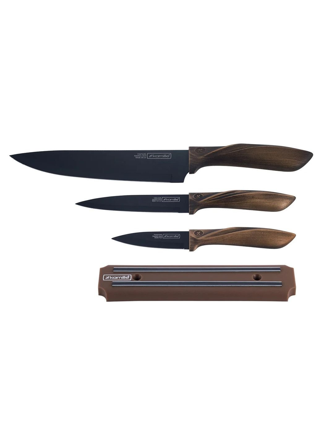 Набор ножей KM-2145 4 предмета Kamille комбинированные,
