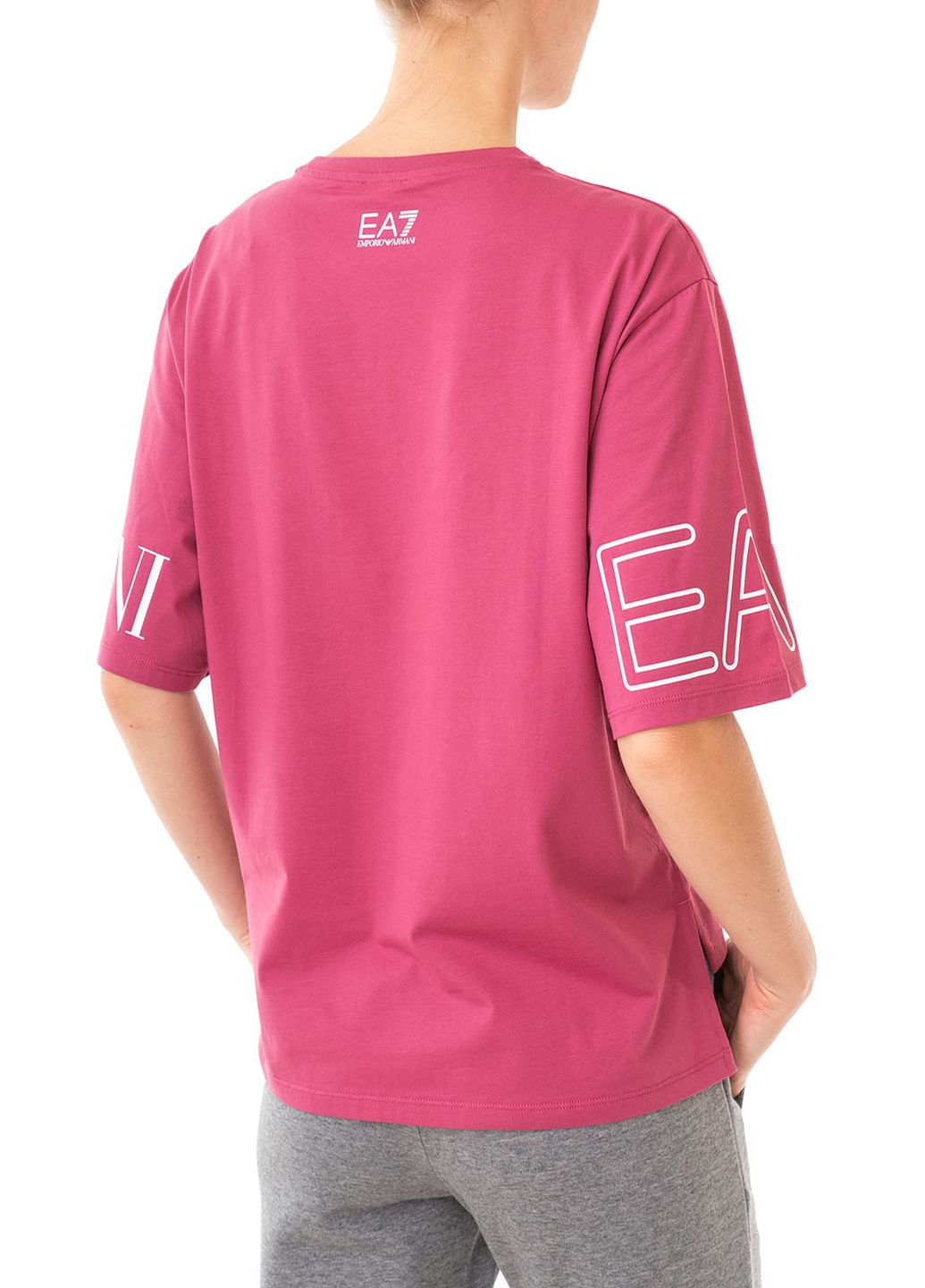 Рожева літня футболка ARMANI EA7