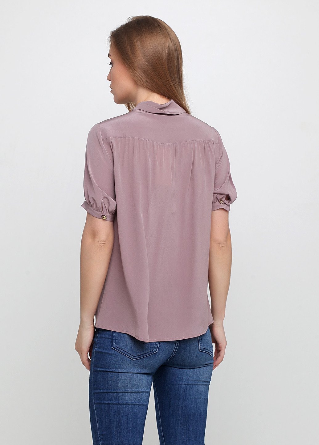 Темно-розовая летняя блуза Luisa Spagnoli