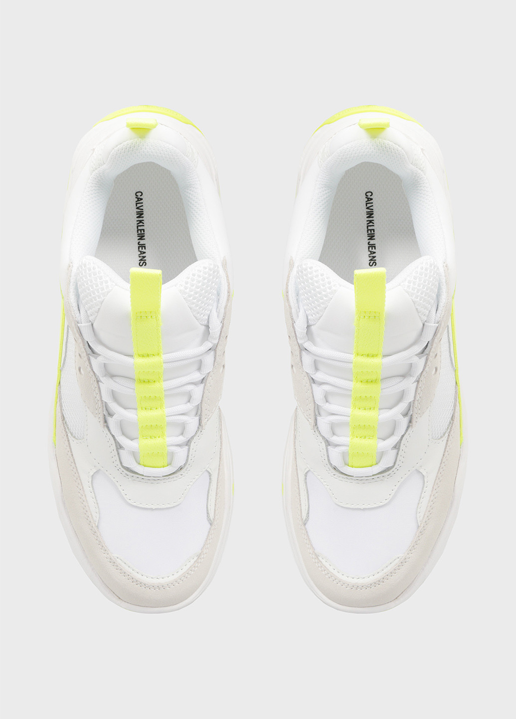 Желтые демисезонные кроссовки Calvin Klein