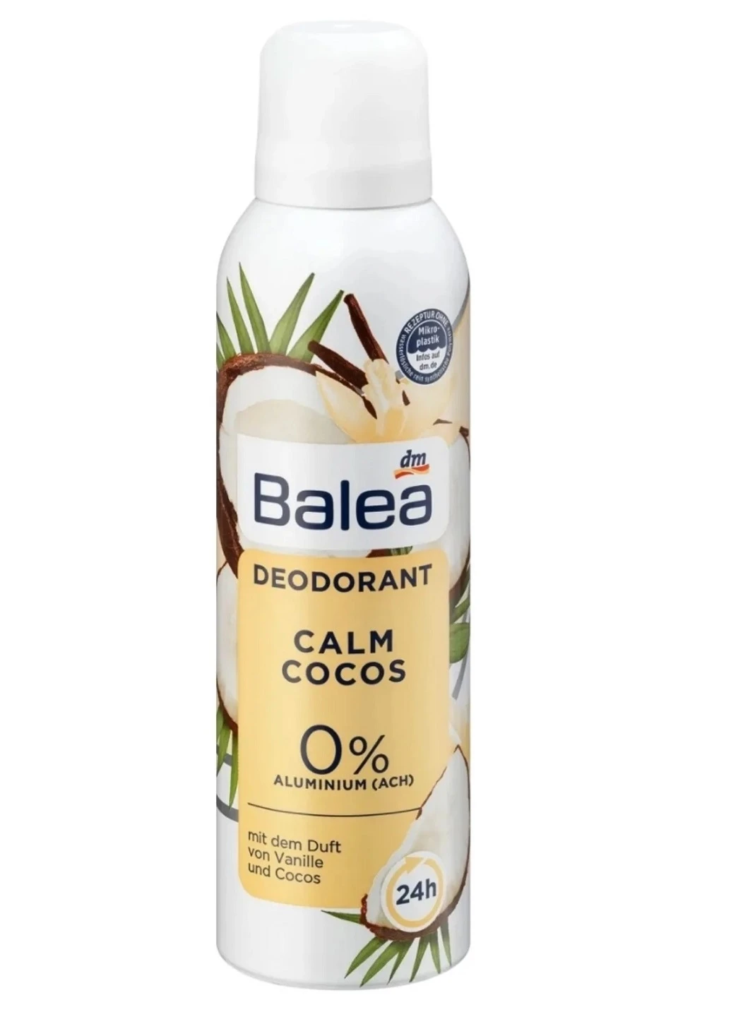Дезодорант-спрей для тіла з ароматом ванілі та кокоса Calm Cocos 200 мл Balea (253511857)