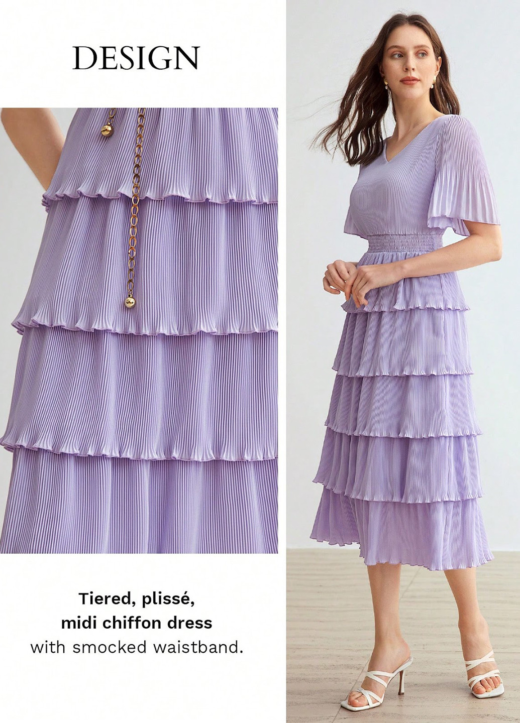 Бузкова кежуал сукня а-силует SHEIN однотонна