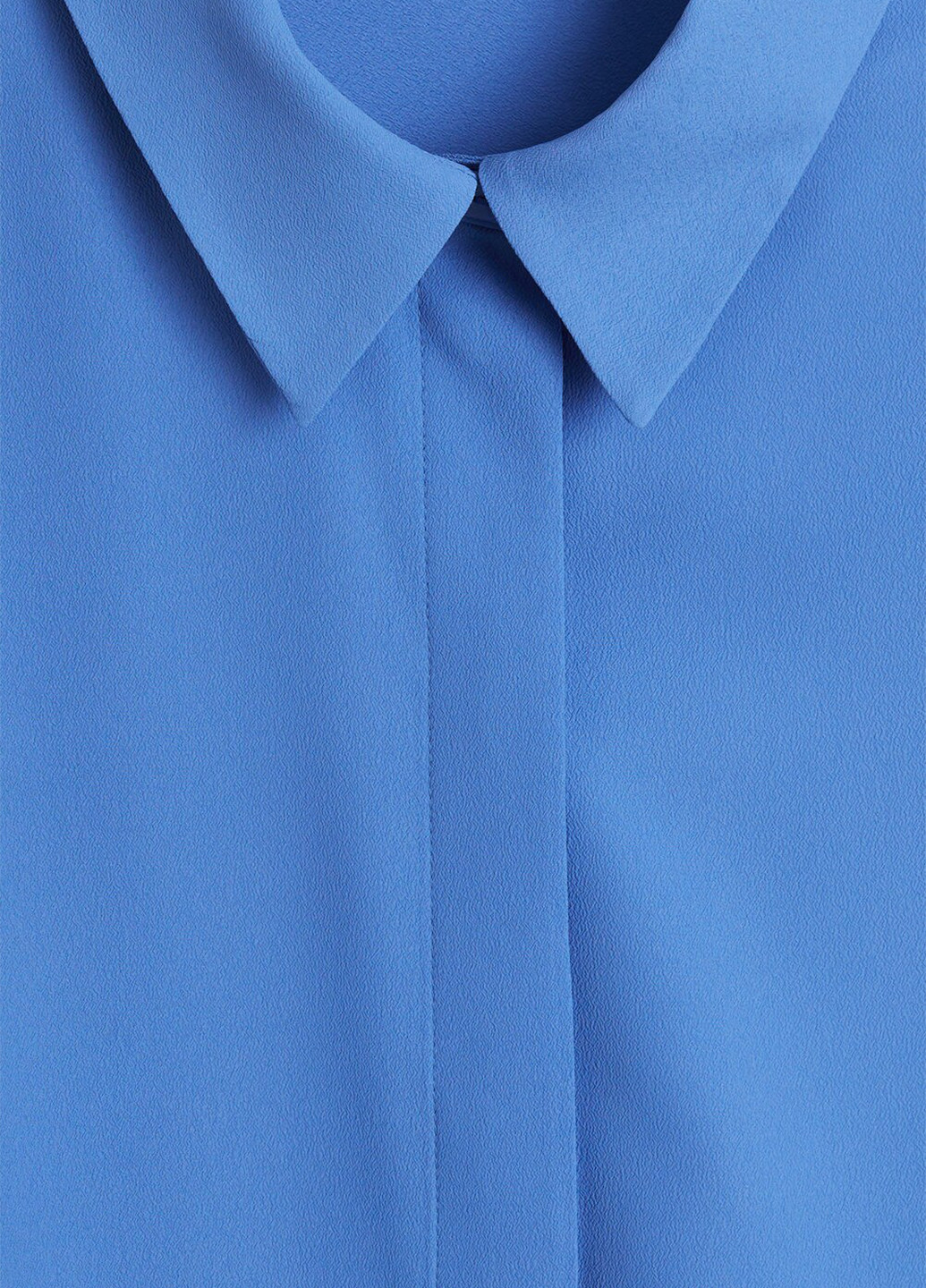 Голубой кэжуал рубашка однотонная Mango