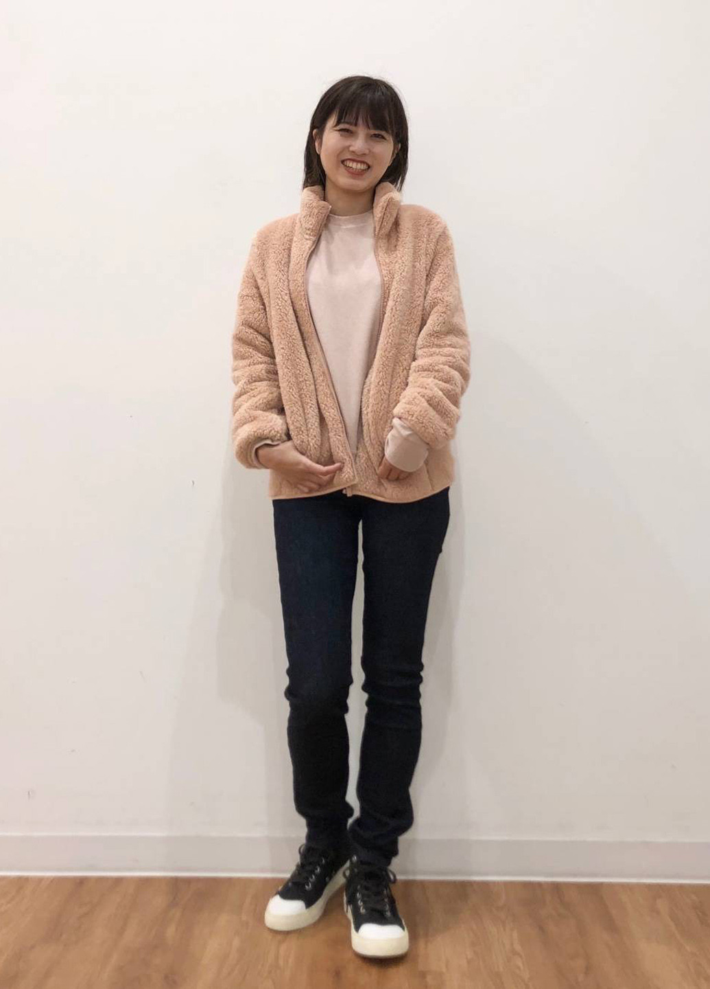 Розовая демисезонная куртка Uniqlo