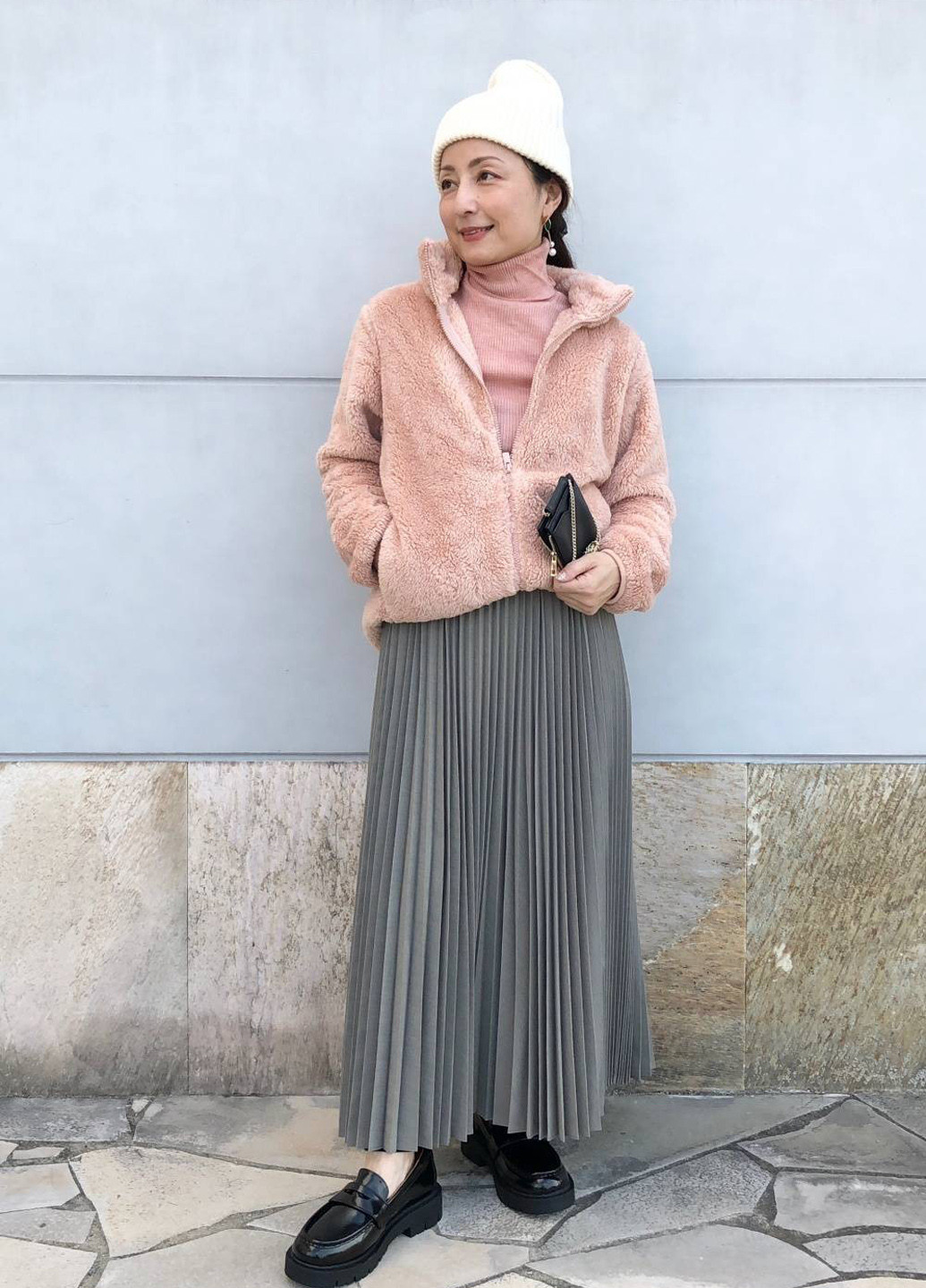 Розовая демисезонная куртка Uniqlo