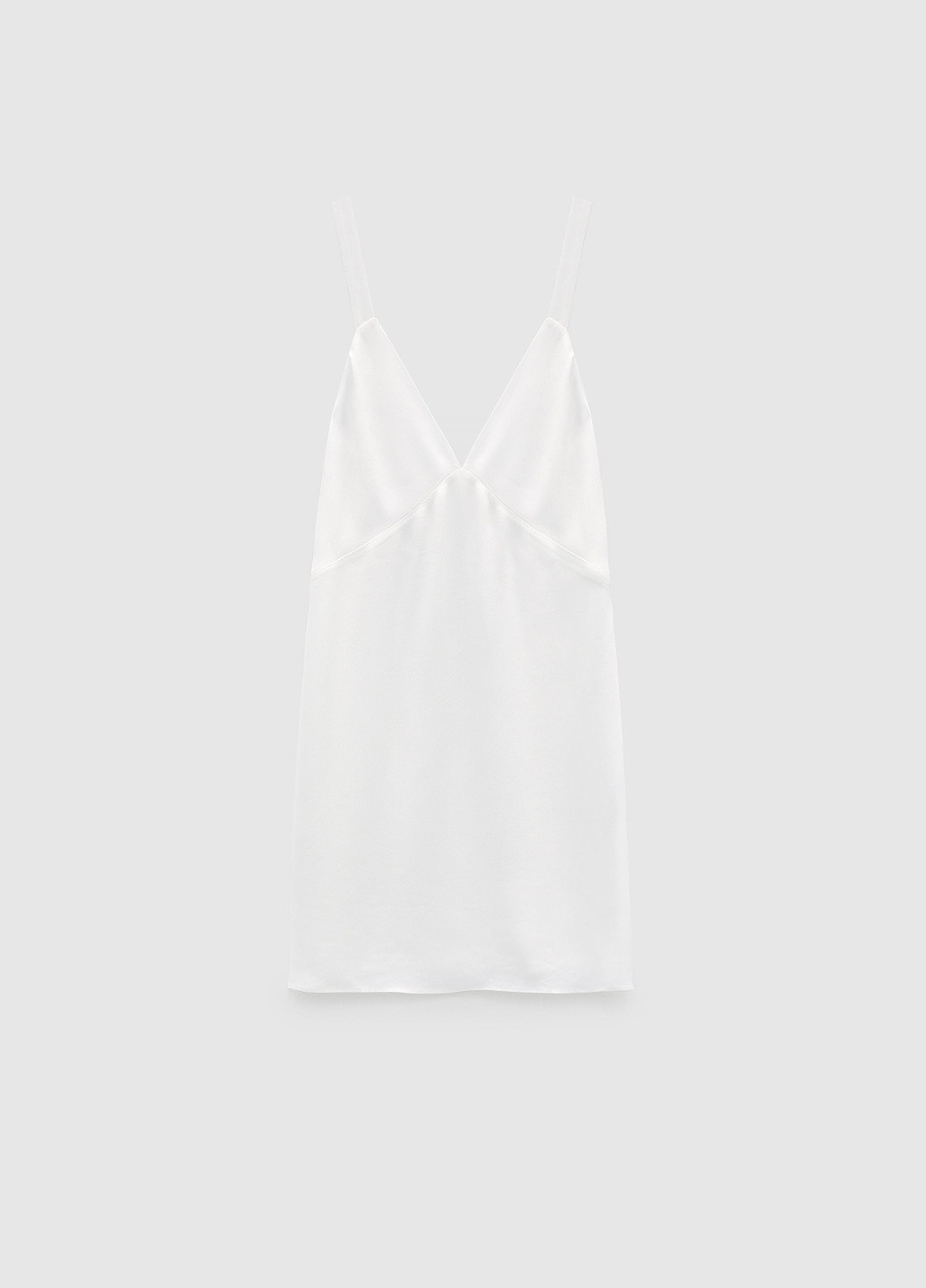 Молочное кэжуал платье Zara однотонное