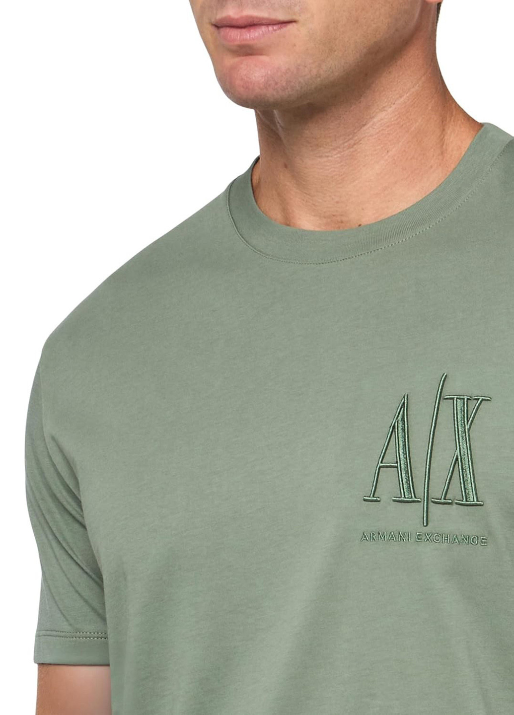 Зелена футболка Armani Exchange